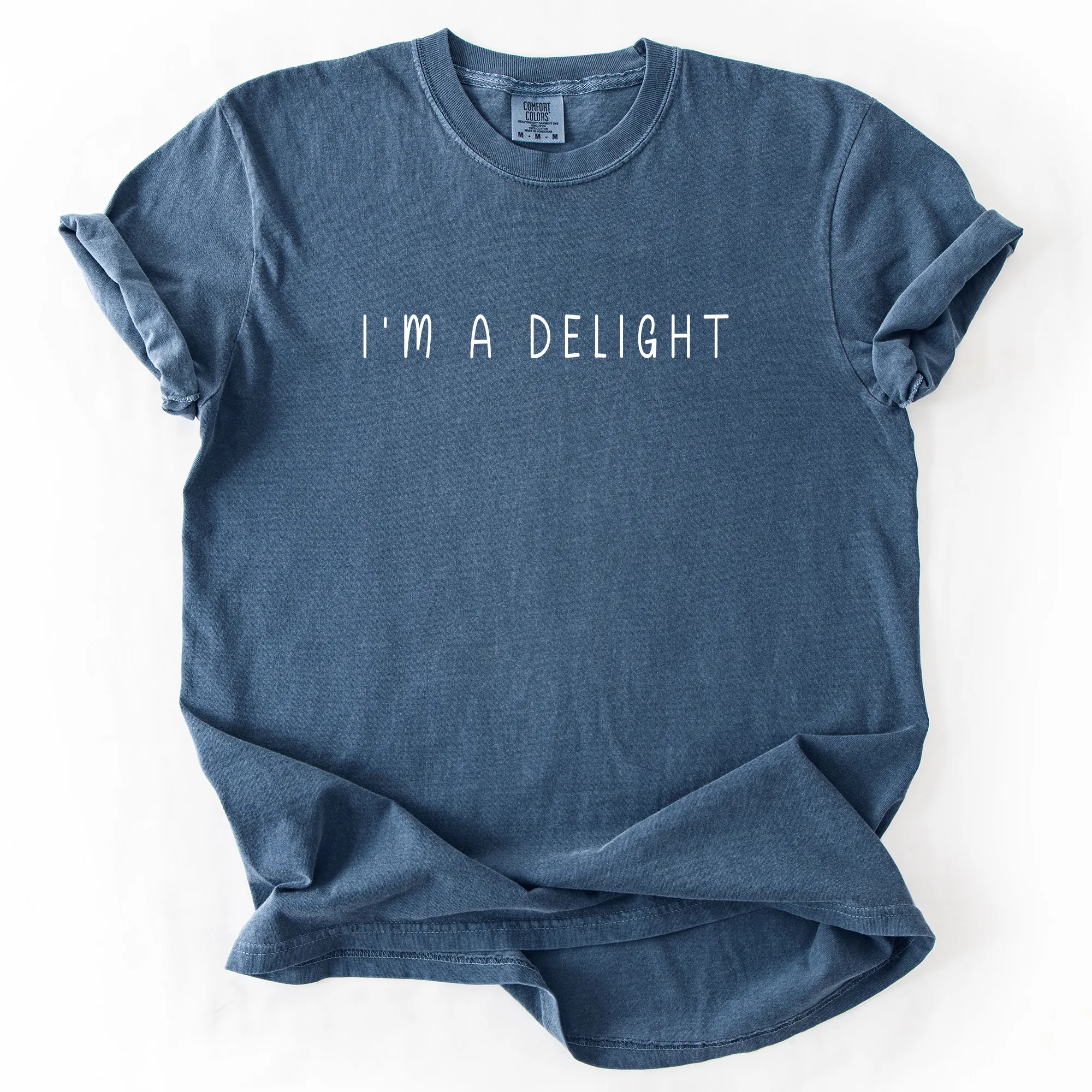 I'm A Delight, Sassy, Sarcastic, Minimalist, Funny, Comfort Colors T-Shirt sold by Refinery Number One product image thumbnail 4