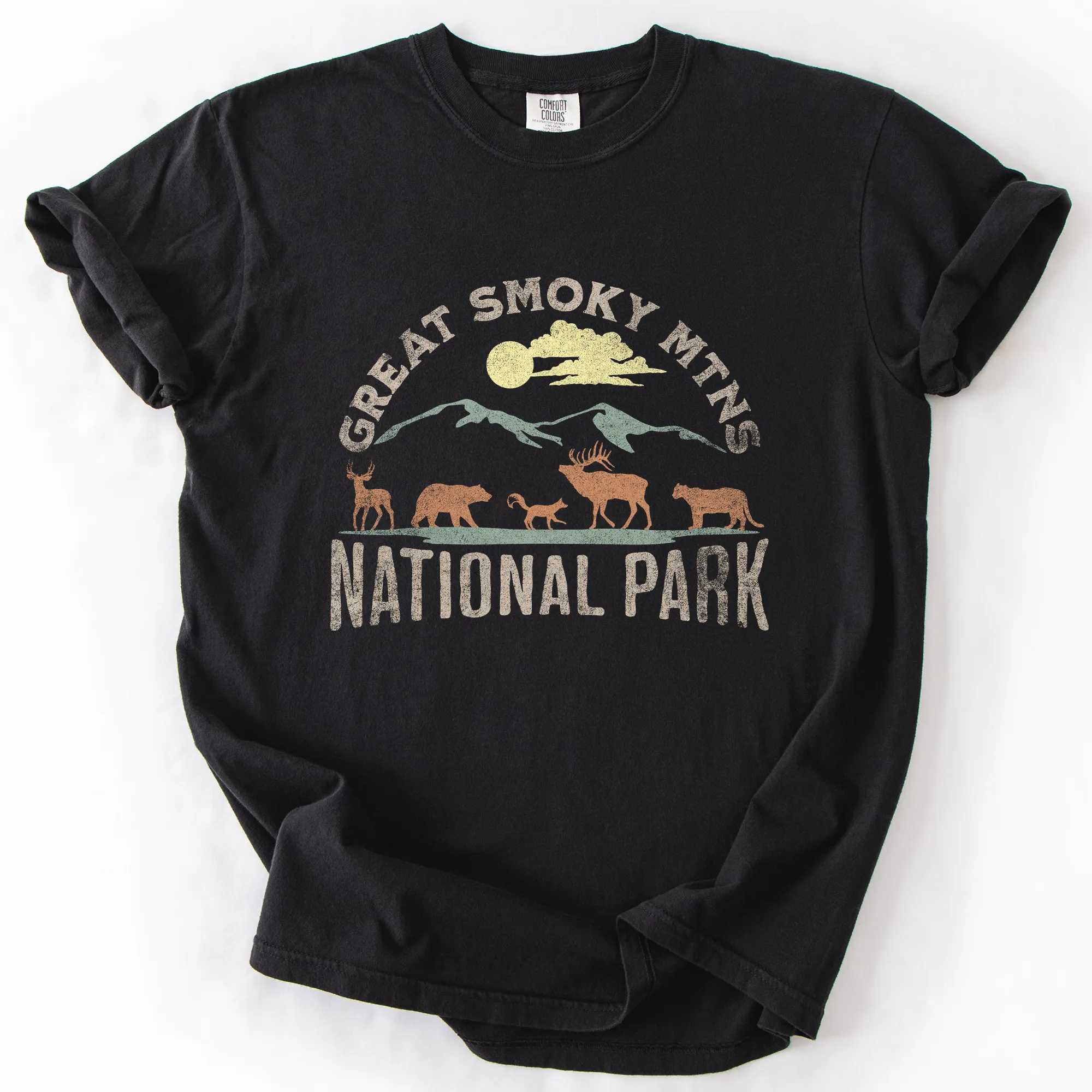 Great Smoky Mountains National Park, Nature, Outdoors, Camping, Hiking, Comfort Colors T-Shirt sold by Refinery Number One product image thumbnail 3