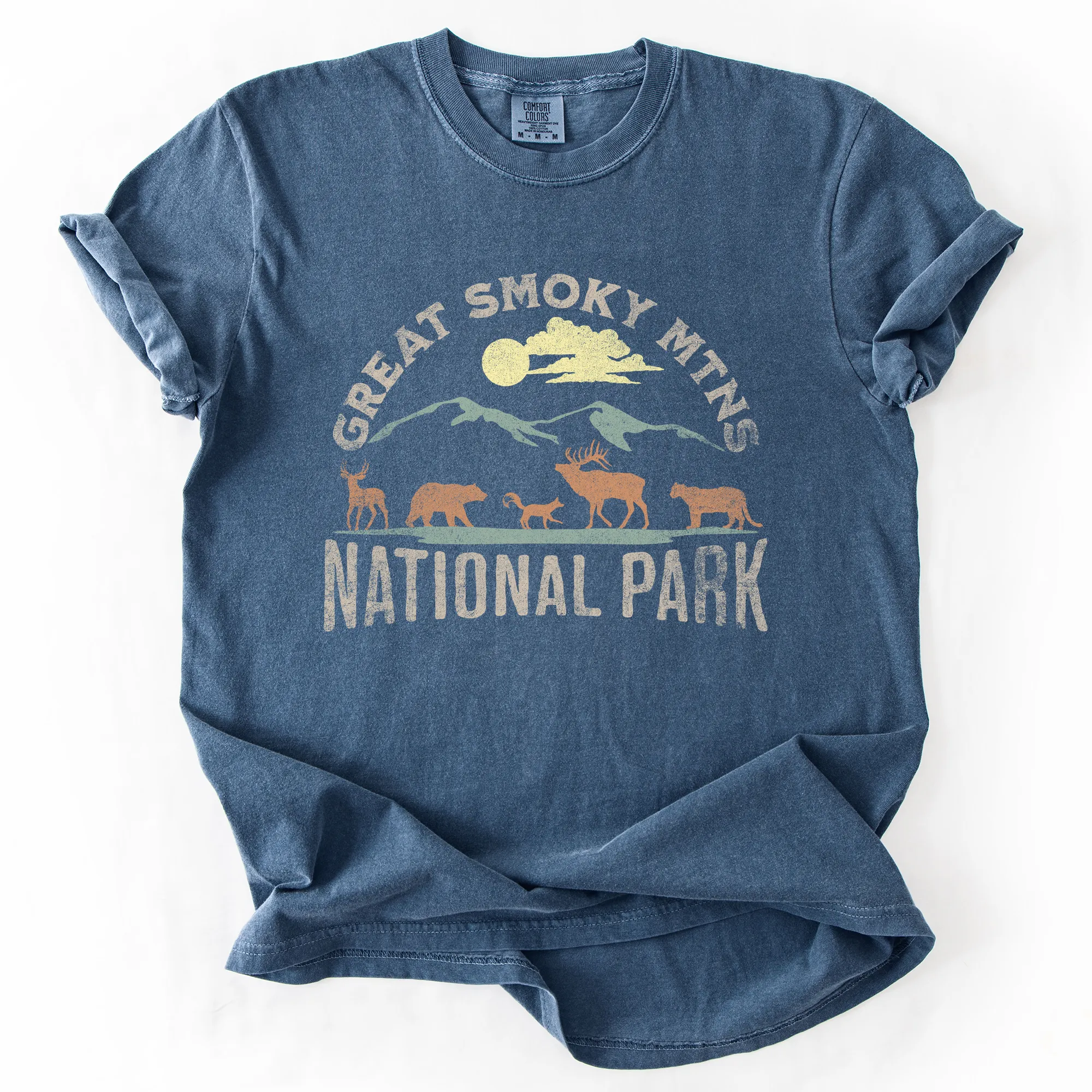 Great Smoky Mountains National Park, Nature, Outdoors, Camping, Hiking, Comfort Colors T-Shirt sold by Refinery Number One product image thumbnail 4