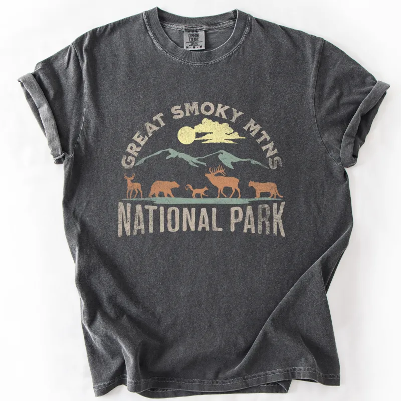 Great Smoky Mountains National Park, Nature, Outdoors, Camping, Hiking, Comfort Colors T-Shirt sold by Refinery Number One