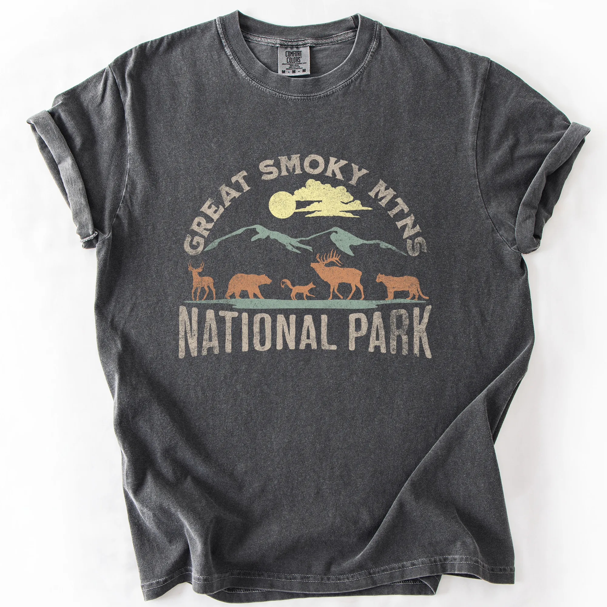 Great Smoky Mountains National Park, Nature, Outdoors, Camping, Hiking, Comfort Colors T-Shirt sold by Refinery Number One
