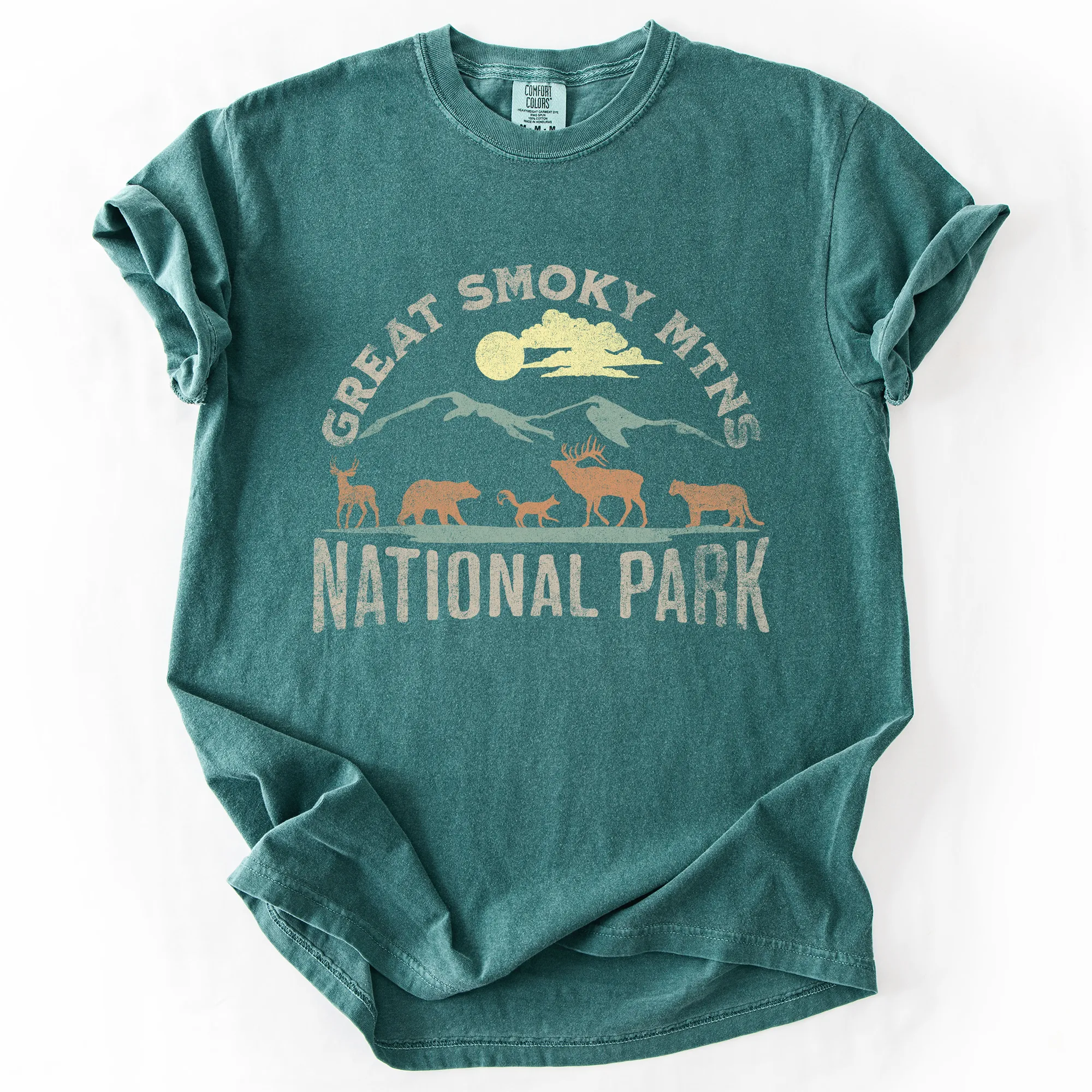Great Smoky Mountains National Park, Nature, Outdoors, Camping, Hiking, Comfort Colors T-Shirt sold by Refinery Number One product image thumbnail 2