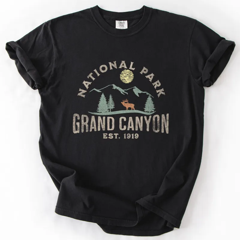 Grand Canyon National Park, Nature, Outdoors, Camping, Hiking, Comfort Colors T-Shirt sold by Refinery Number One