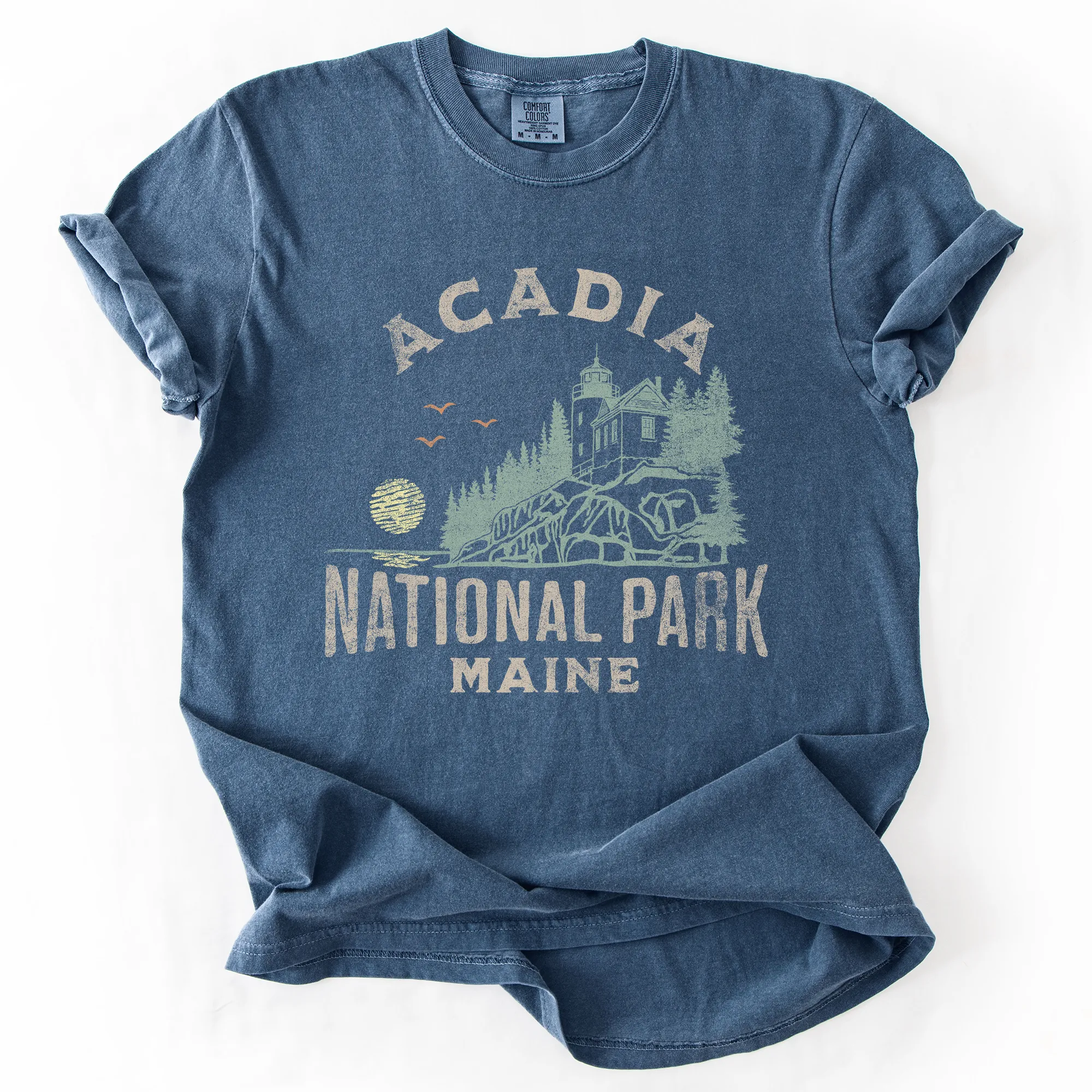 Acadia National Park Maine Nature Outdoors Camping Hiking Scenic Comfort Colors Tee sold by Refinery Number One product image thumbnail 2