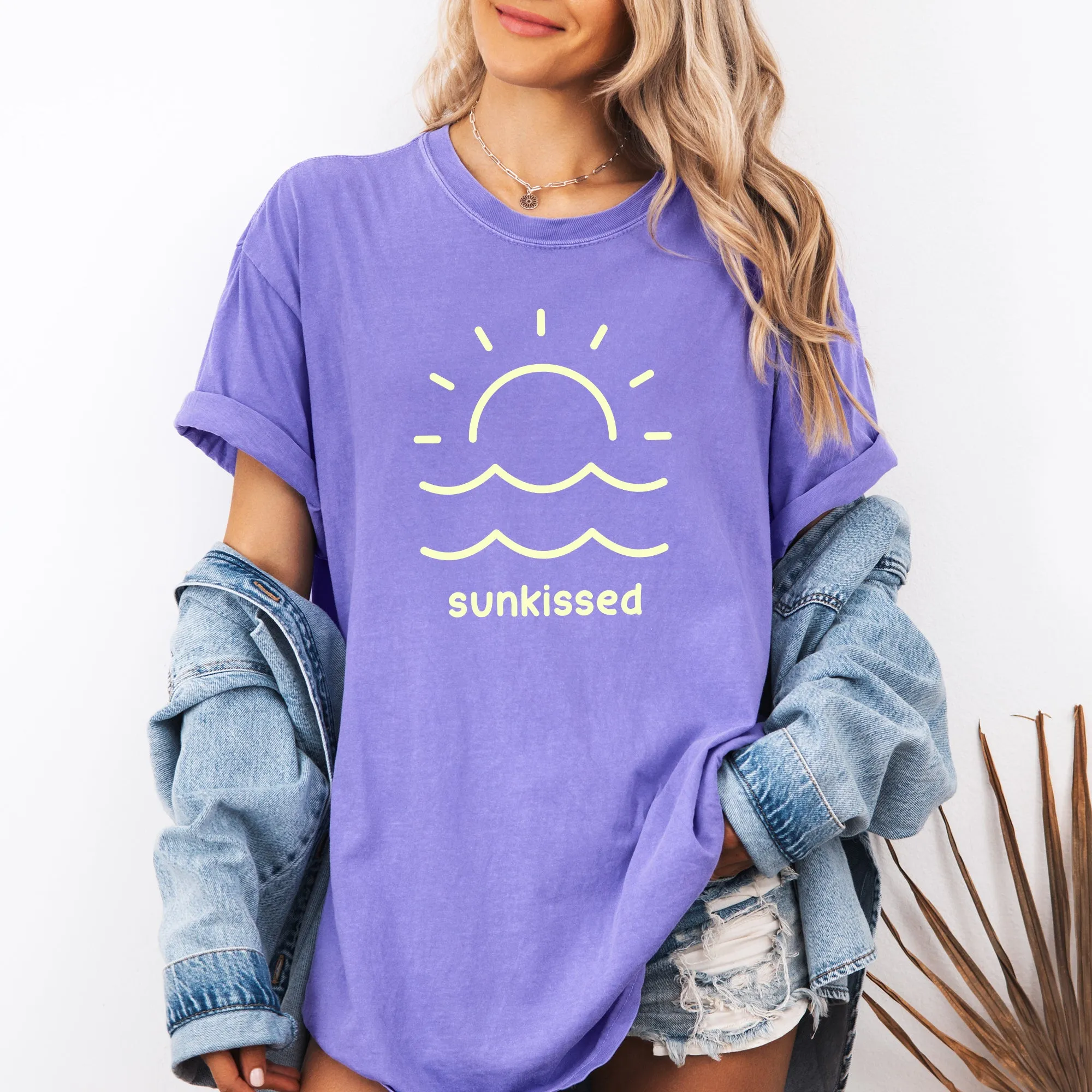 Sunkissed, Retro Minimalist, Sunshine, Beach, Summer, Comfort Colors T-Shirt sold by Refinery Number One product image thumbnail 5