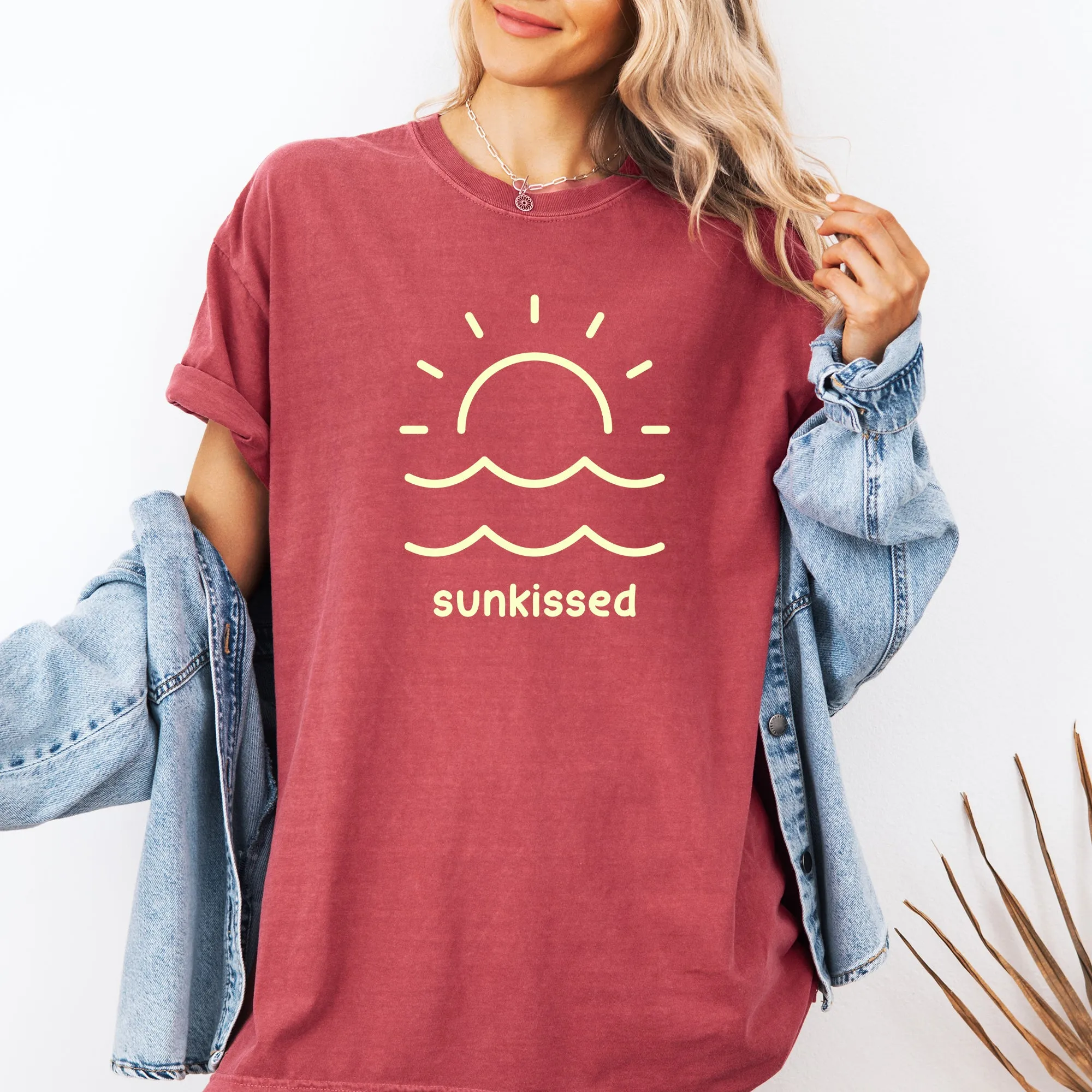 Sunkissed, Retro Minimalist, Sunshine, Beach, Summer, Comfort Colors T-Shirt sold by Refinery Number One product image thumbnail 2