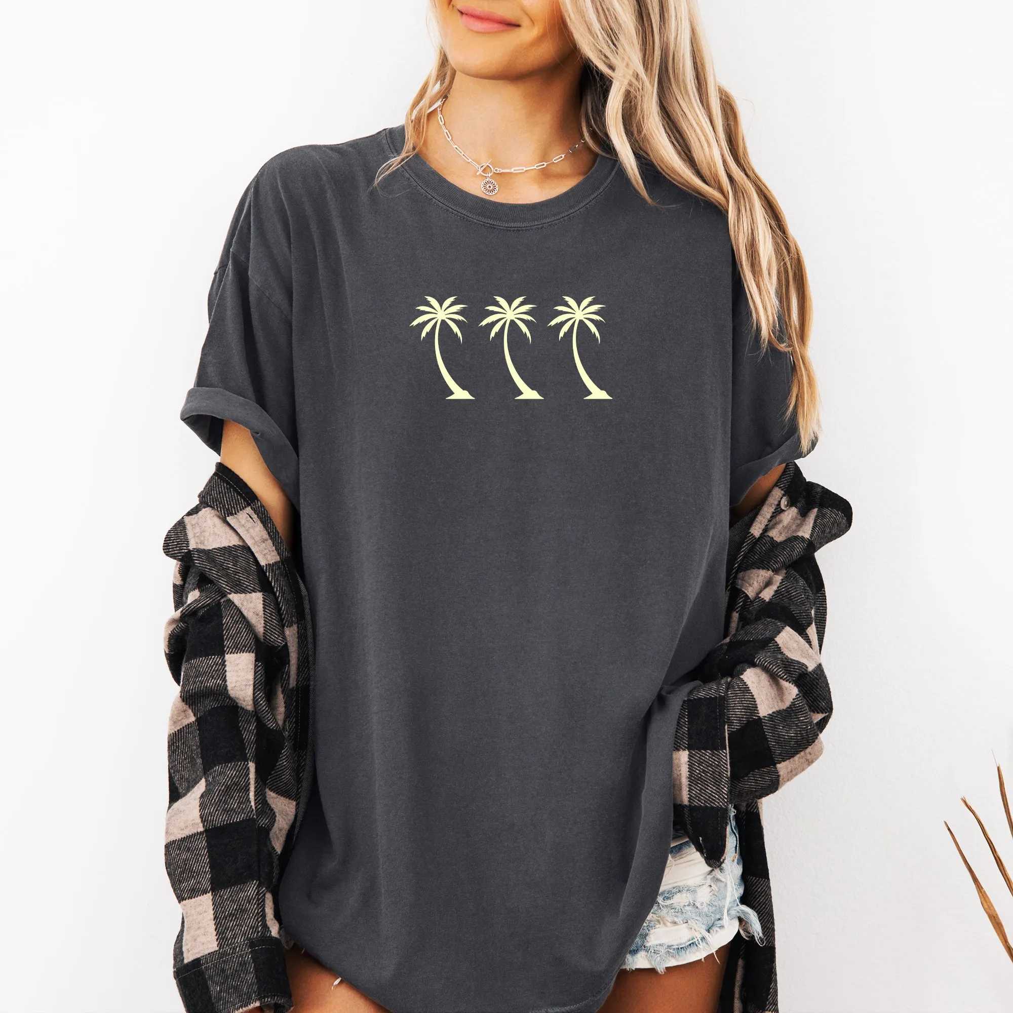 Retro Minimalist Palm Trees, Summer, Beach, Classic Comfort Colors T-Shirt sold by Refinery Number One product image thumbnail 5