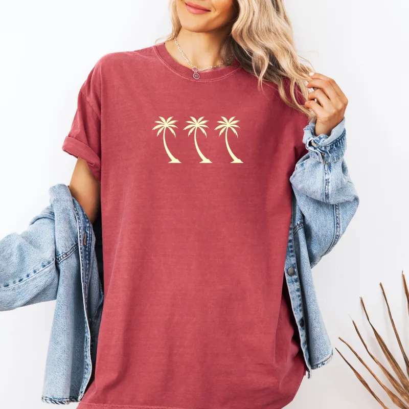 Retro Minimalist Palm Trees, Summer, Beach, Classic Comfort Colors T-Shirt sold by Refinery Number One