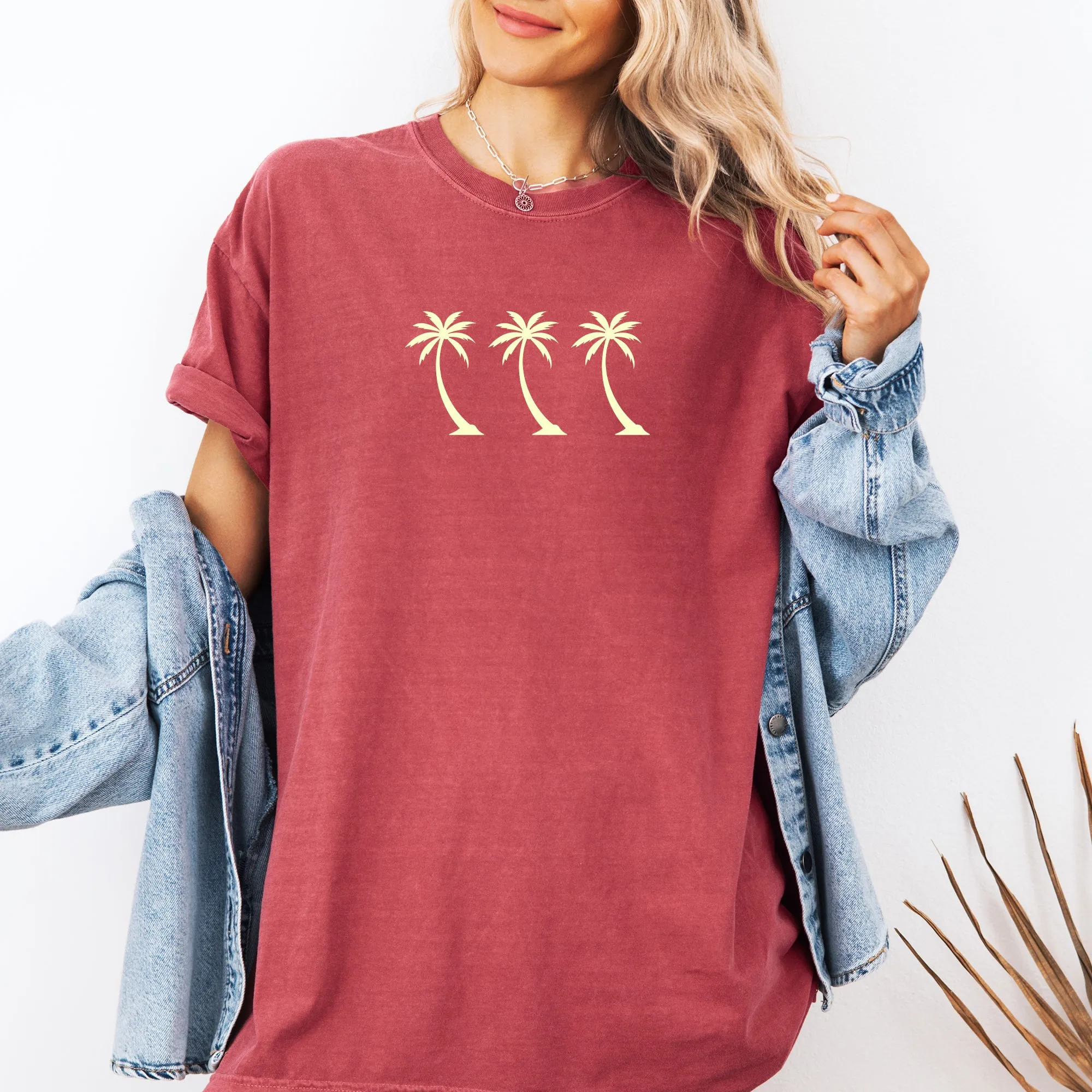 Retro Minimalist Palm Trees, Summer, Beach, Classic Comfort Colors T-Shirt sold by Refinery Number One