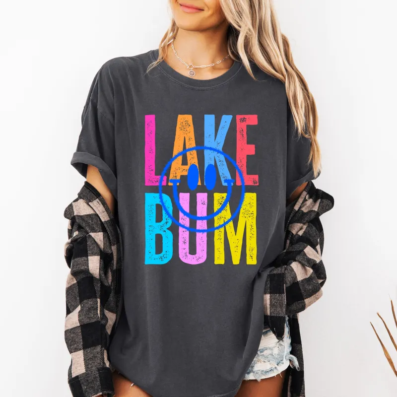 Lake Bum, Summer, Lake Life, Retro, Comfort Colors T-Shirt sold by Refinery Number One
