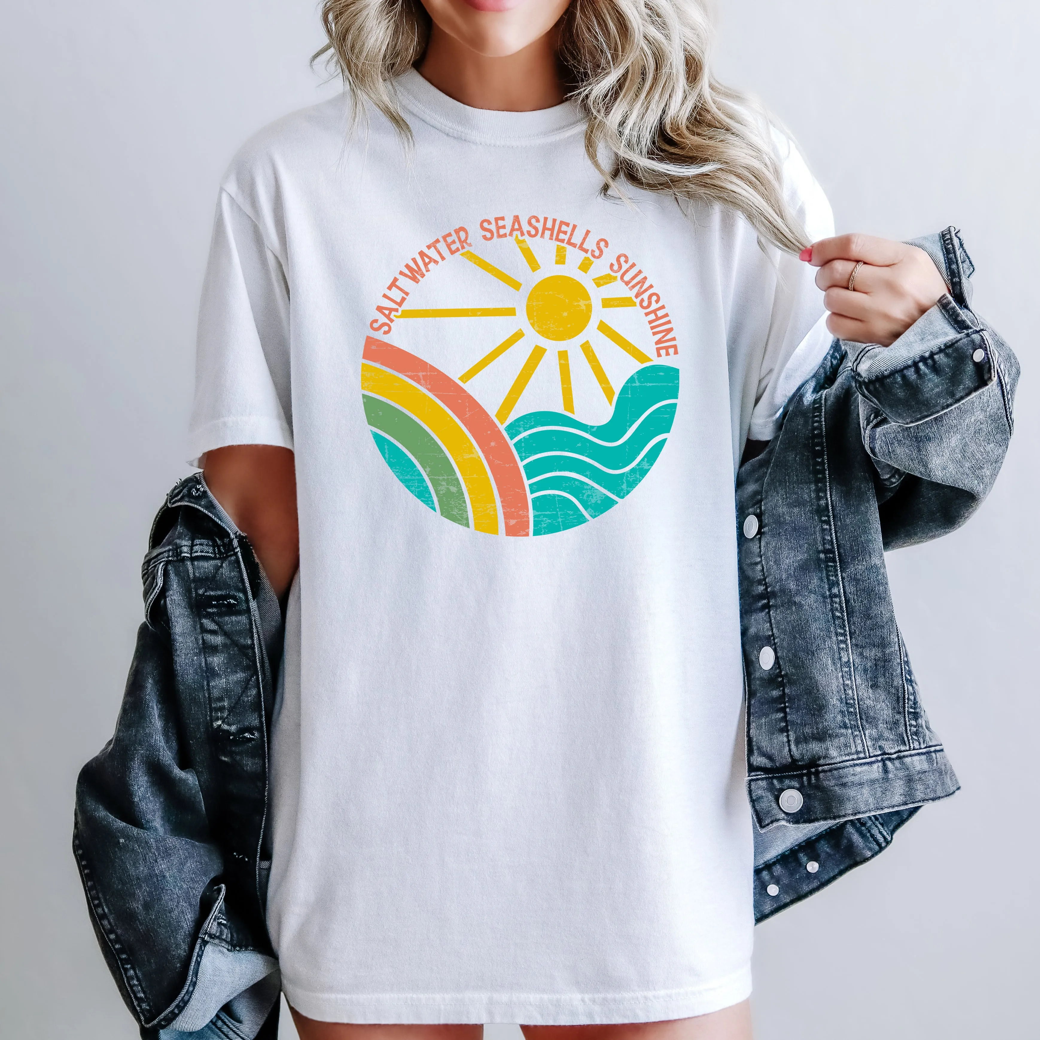 Vintage Sunshine, Summer, Lake, Retro Tshirt Comfort Colors T-Shirt sold by Refinery Number One product image thumbnail 3
