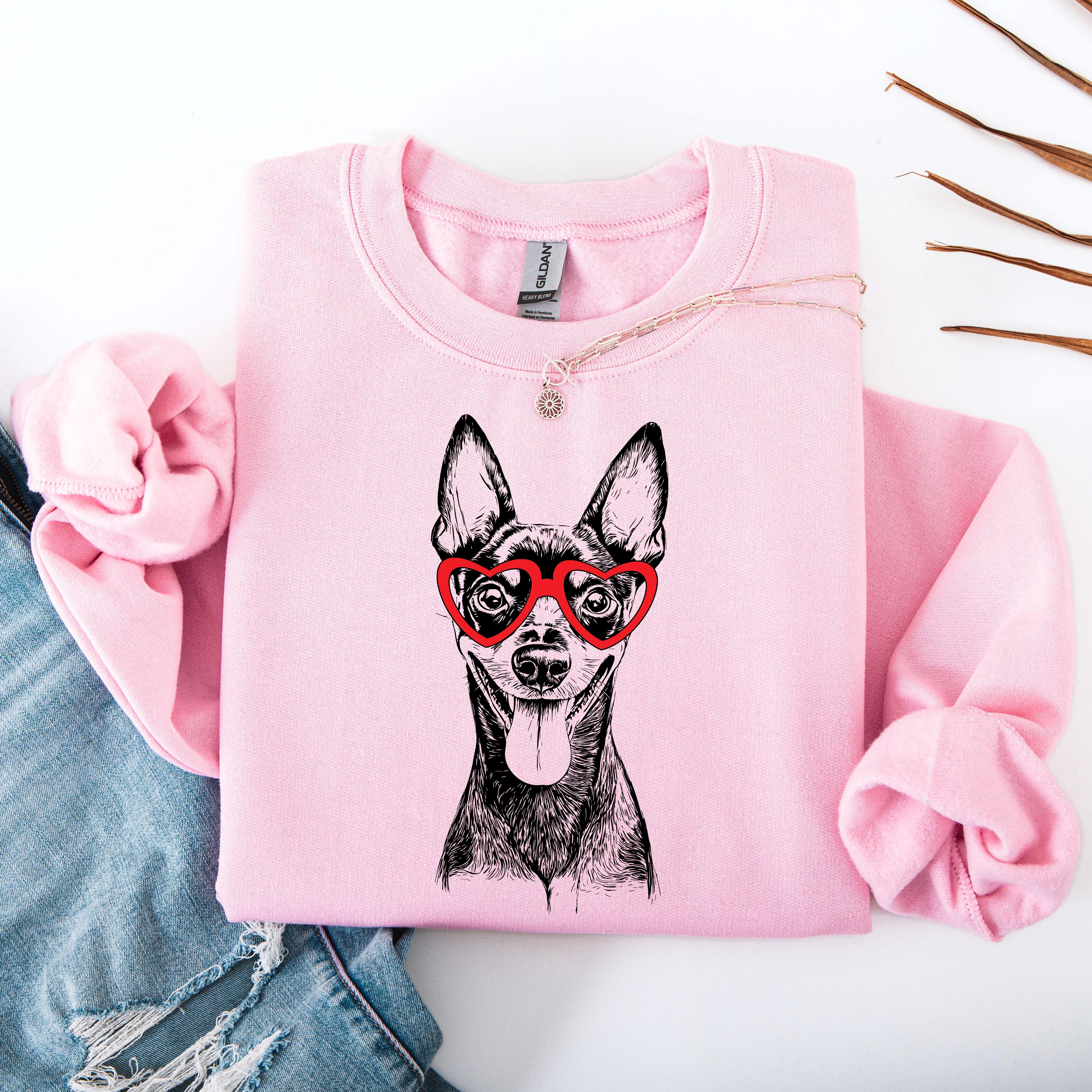 Miniature Pinscher, Min Pin, Dog Lover Apparel, Pet, Dog Breed, Cute Sweatshirt sold by Refinery Number One product image thumbnail 2