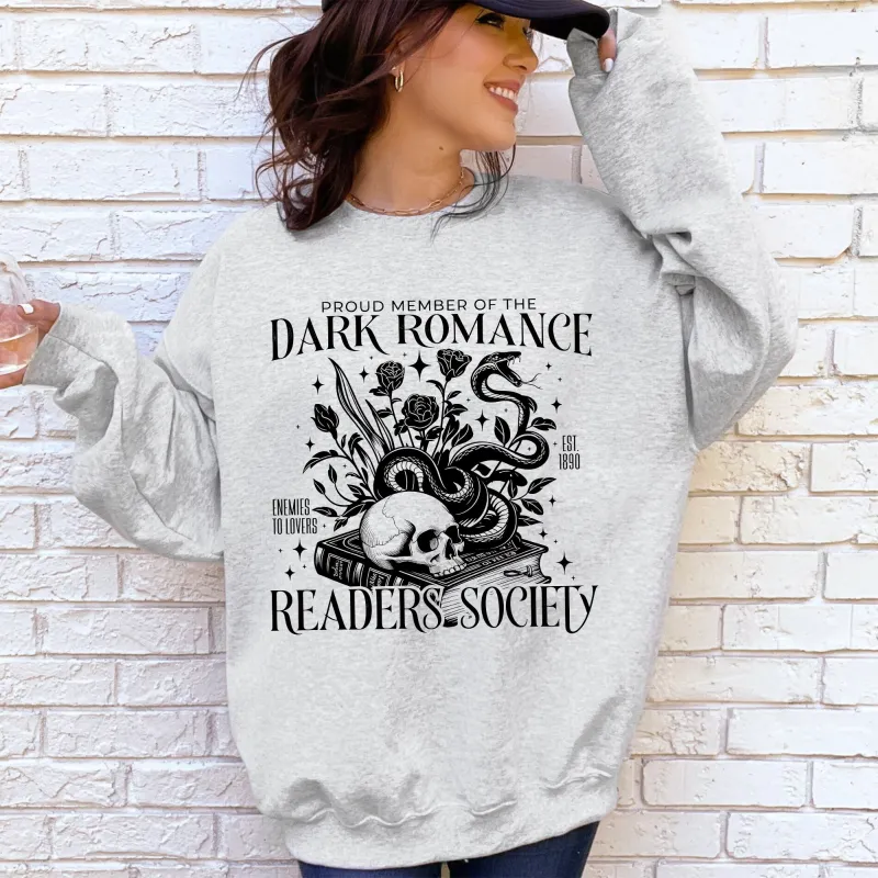 Dark Romance Readers Society, Romantasy, Booktok, Library, Books Sweatshirt sold by Refinery Number One
