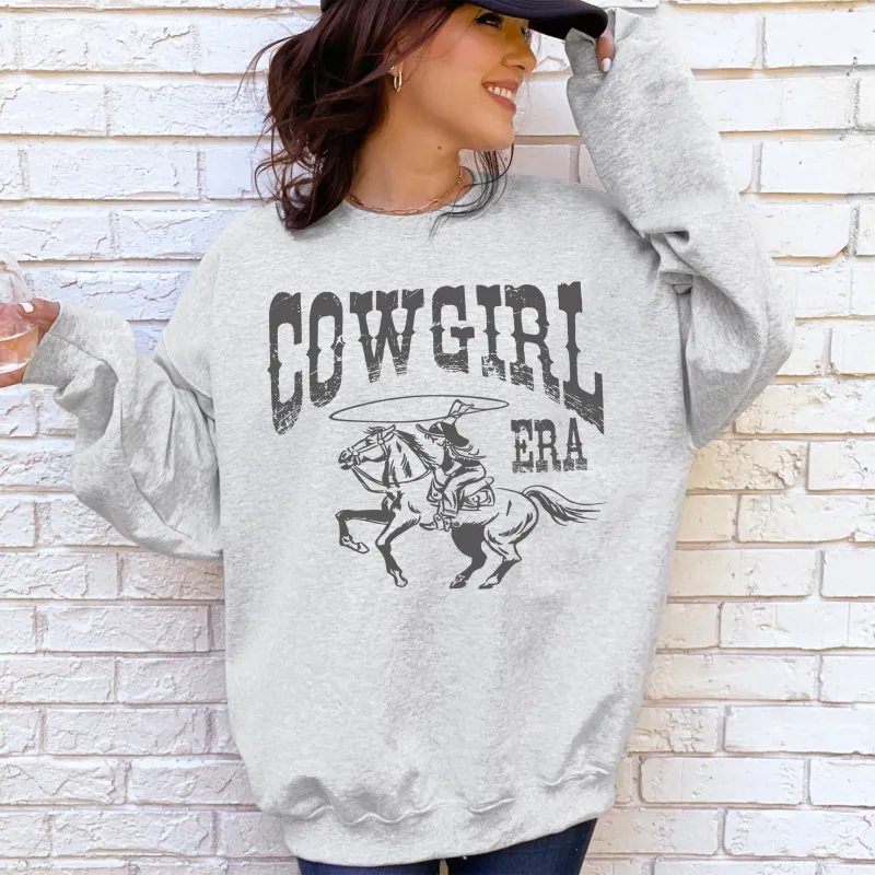 Cowgirl Era, Rodeo, Western, Country, Horse Sweatshirt sold by Refinery Number One