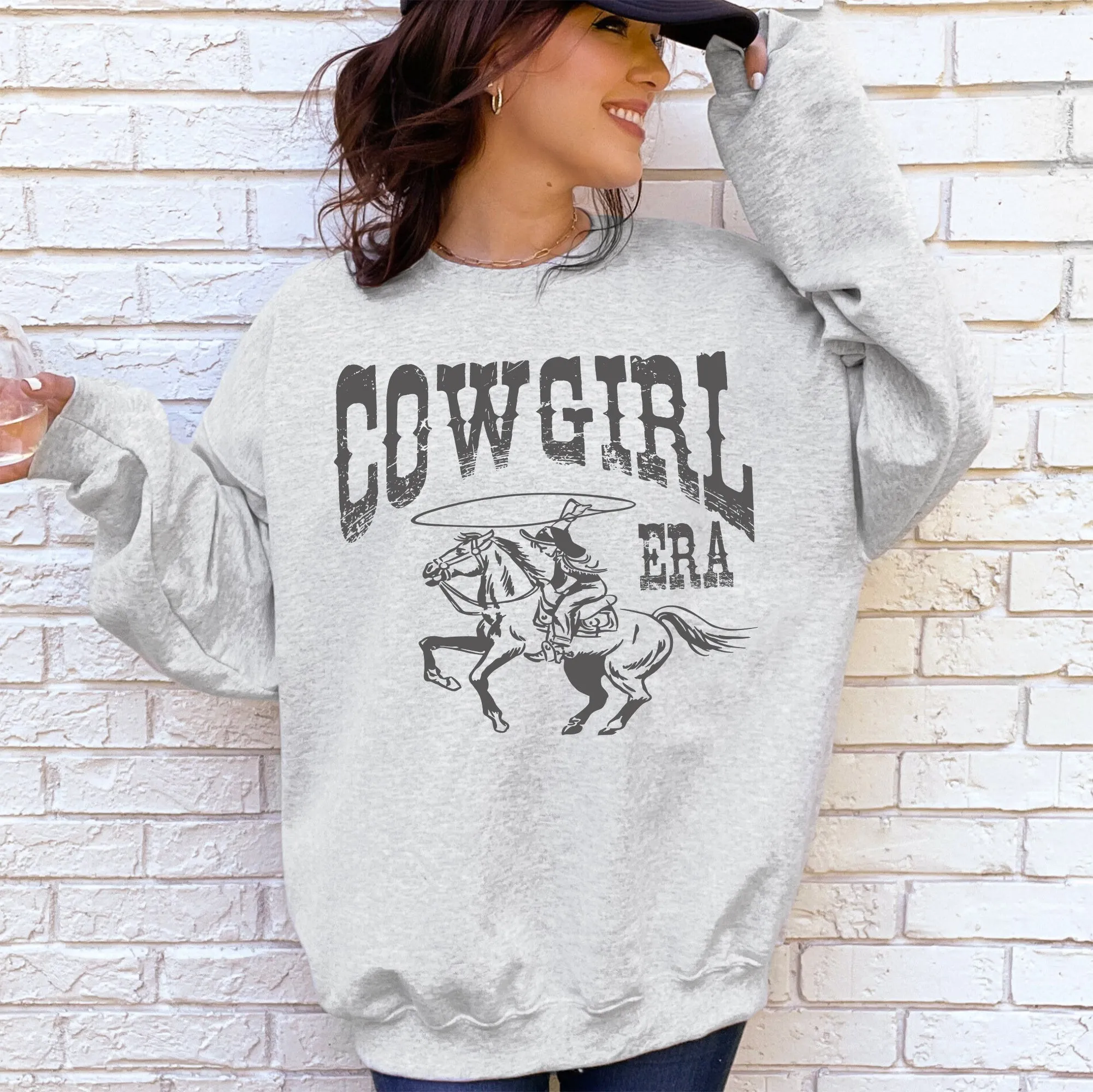 Cowgirl Era, Rodeo, Western, Country, Horse Sweatshirt sold by Refinery Number One