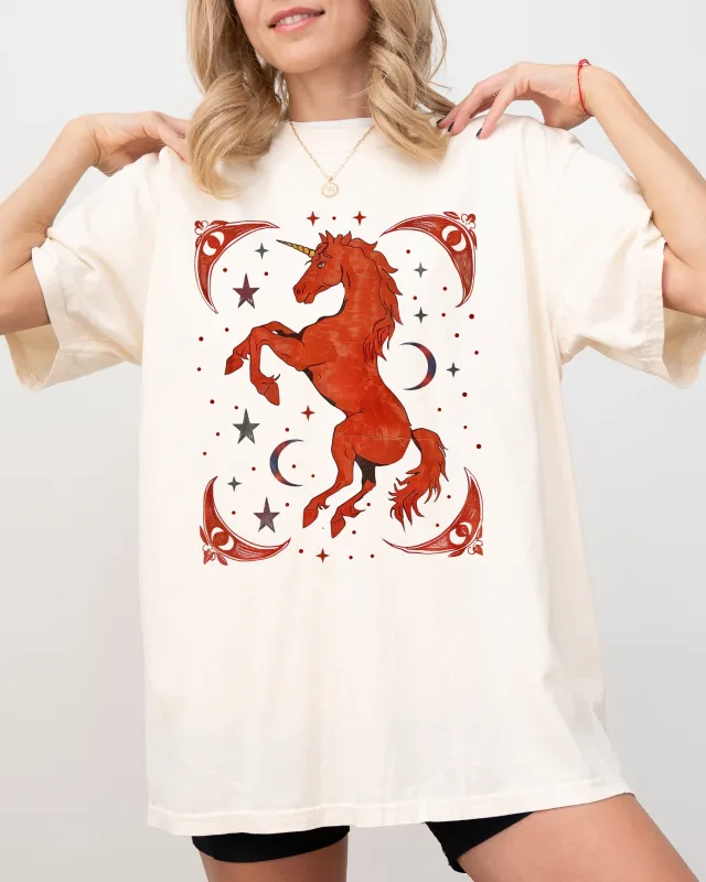 Mystical, Unicorn, Celestial, Magical, Stars, Moon Shirt Comfort Colors T-Shirt sold by Refinery Number One