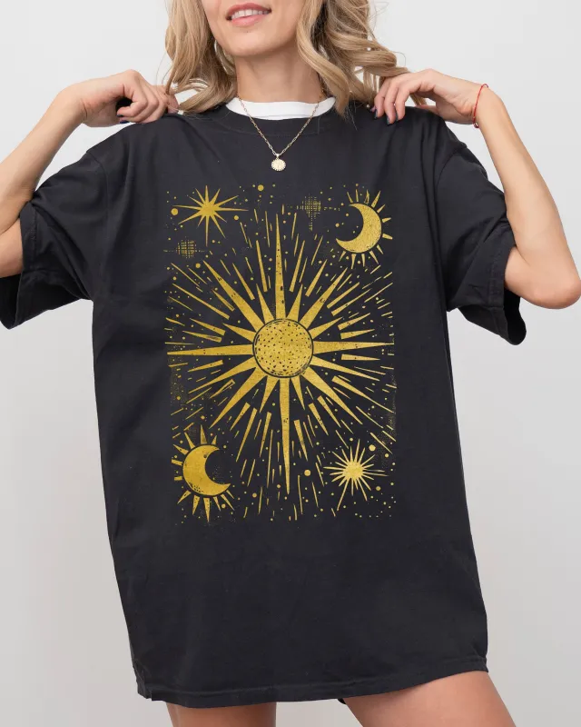 Celestial Stars, Moon, Mystical, Space Vintage Shirt Comfort Colors T-Shirt sold by Refinery Number One
