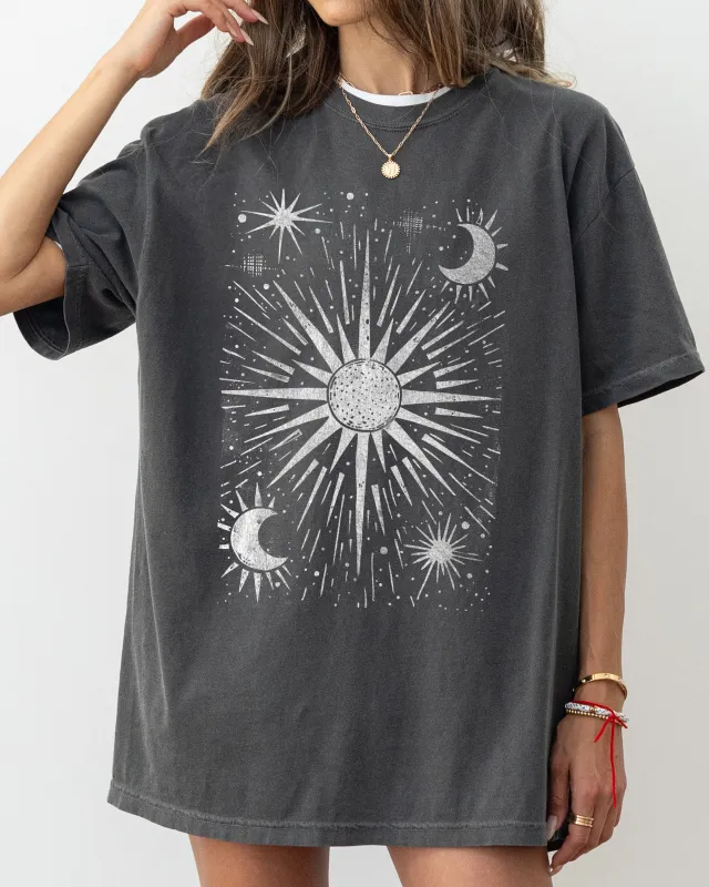 Celestial Stars, Moon, Mystical, Space Shirt Comfort Colors T-Shirt sold by Refinery Number One