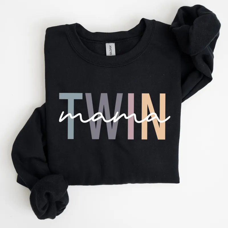 Twin Mama, Mom of Twins, Mother, Mother's Day Sweatshirt sold by Refinery Number One
