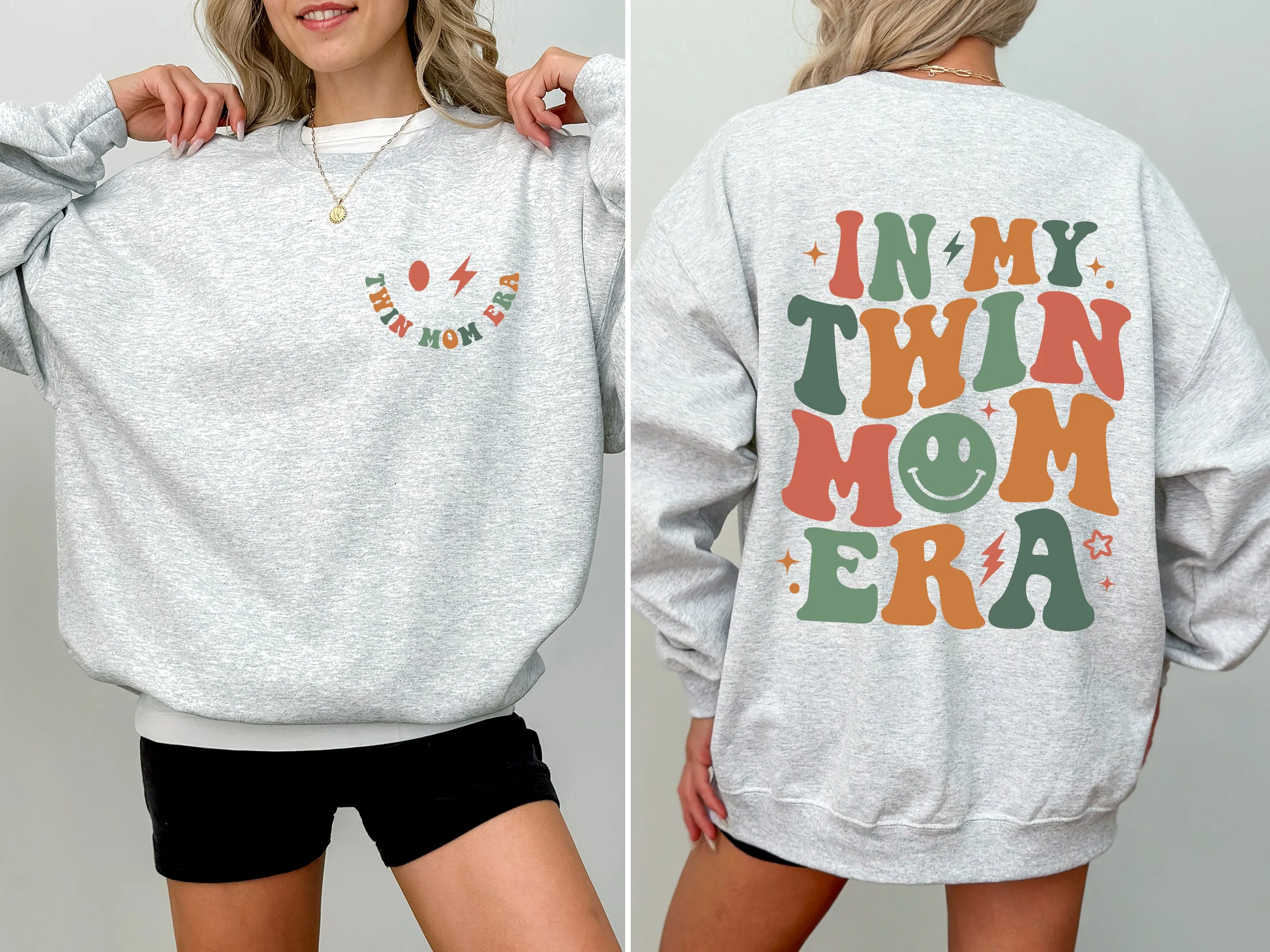 In My Twin Mom Era, Mother's Day Sweatshirt sold by Refinery Number One product image thumbnail 2