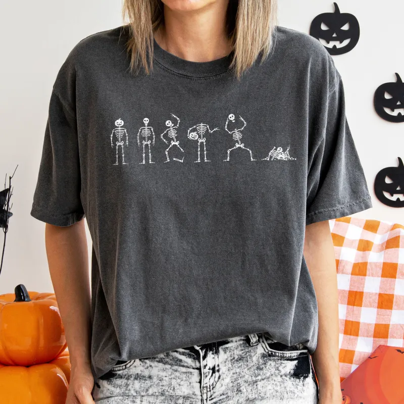 Six Dancing Skeletons Comfort Colors Tshirt sold by Refinery Number One