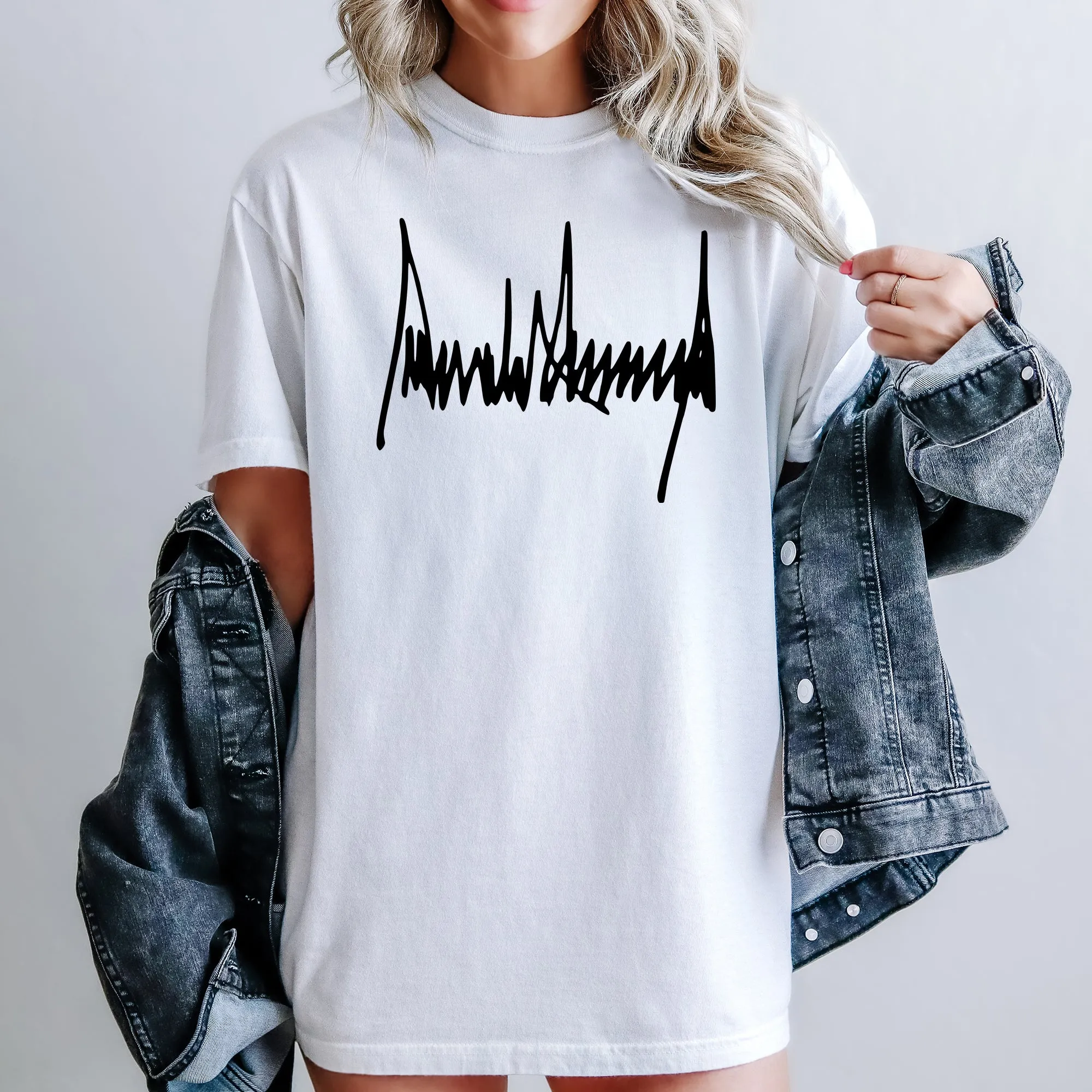 Trump Signature, Patriotic, America, USA, 4th of July, Political Tshirt Comfort Colors T-Shirt sold by Refinery Number One product image thumbnail 2