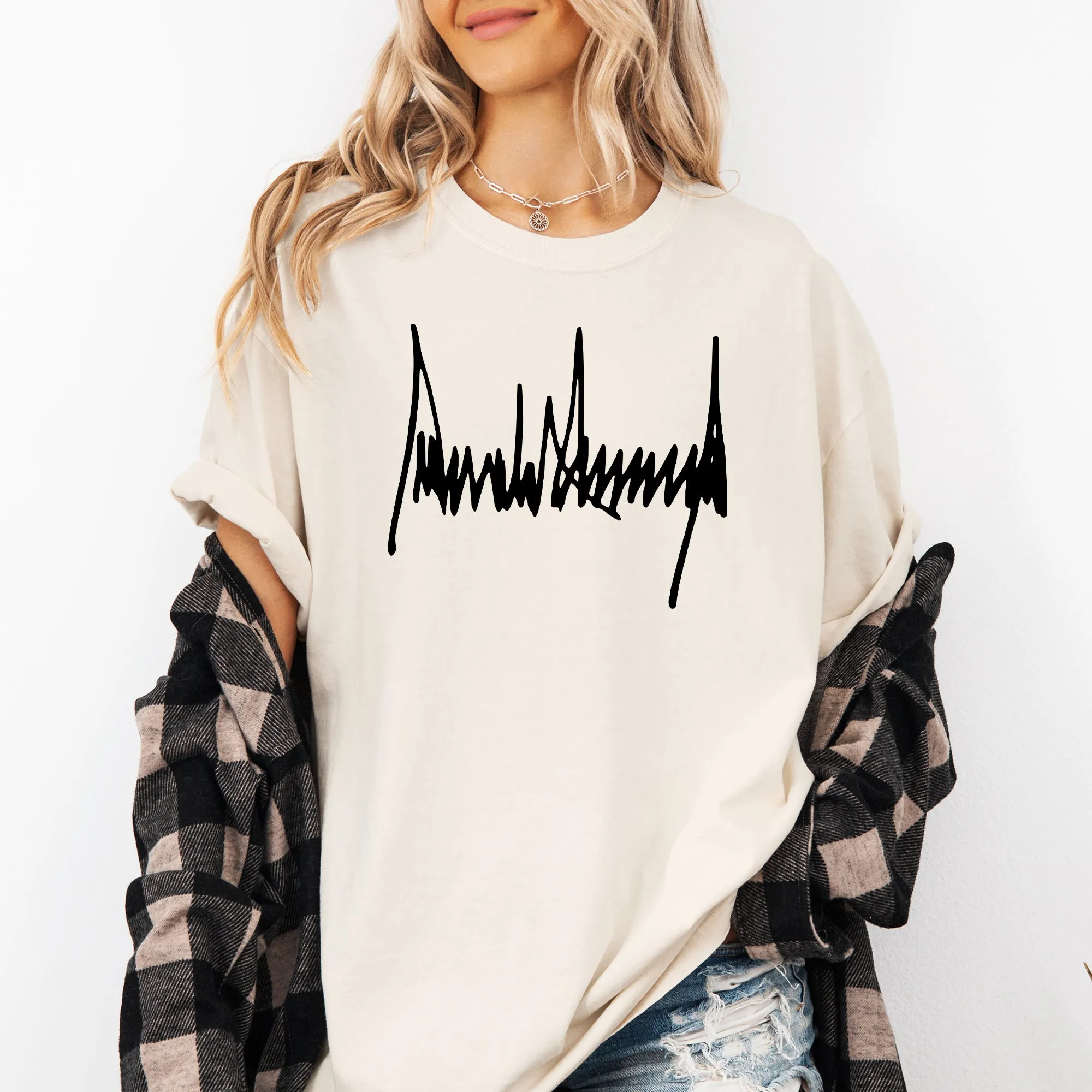 Trump Signature, Patriotic, America, USA, 4th of July, Political Tshirt Comfort Colors T-Shirt sold by Refinery Number One product image thumbnail 4