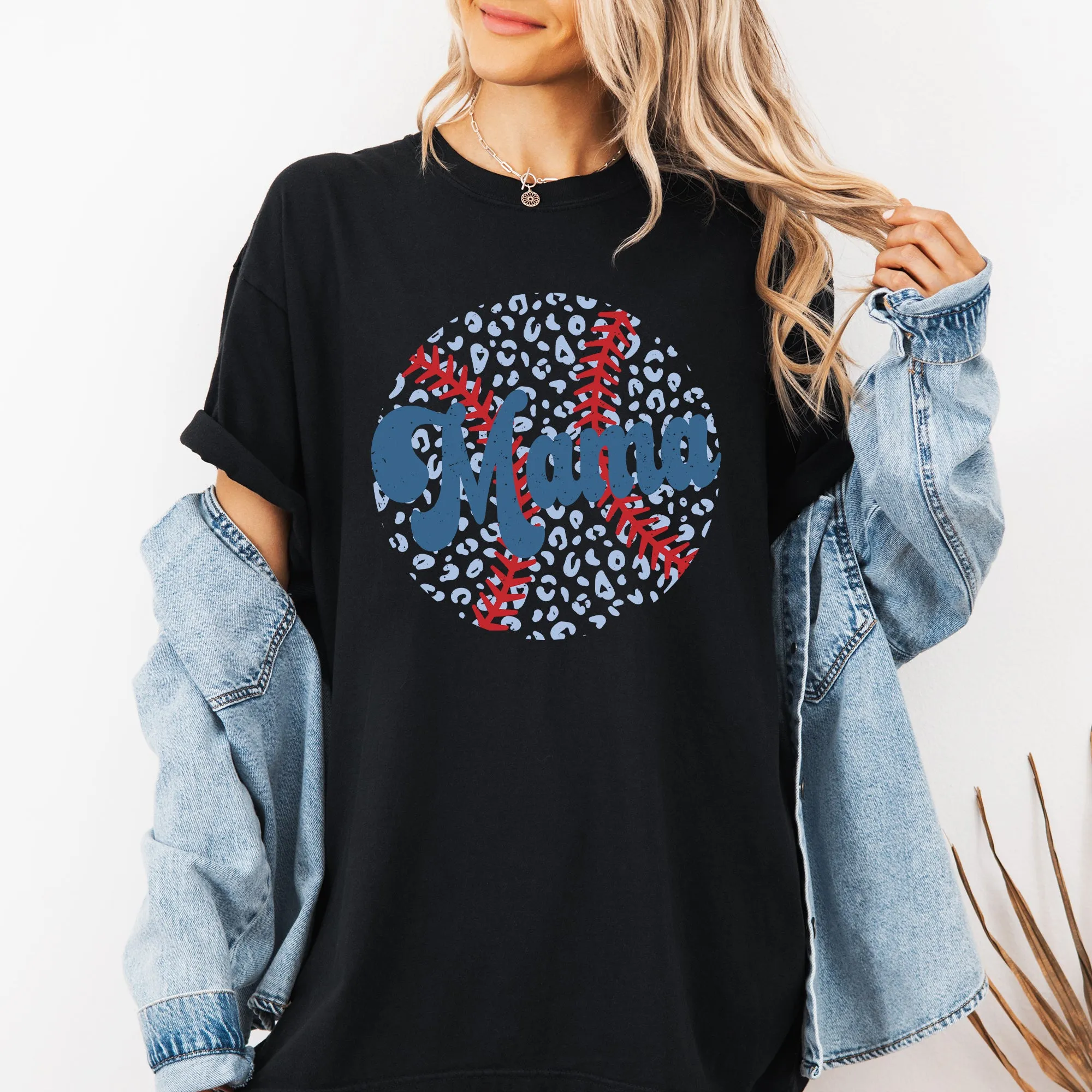 Retro Leopard Baseball Mama, Sports, Mother's Day Tshirt Comfort Colors T-Shirt sold by Refinery Number One product image thumbnail 3