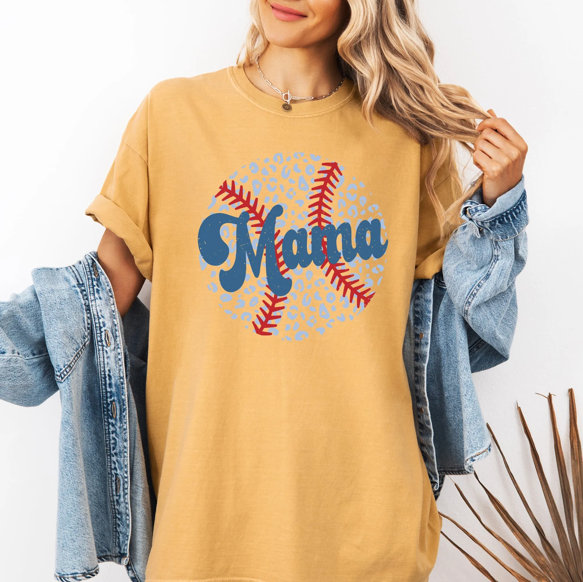 Retro Leopard Baseball Mama, Sports, Mother's Day Tshirt Comfort Colors T-Shirt sold by Refinery Number One product image thumbnail 5