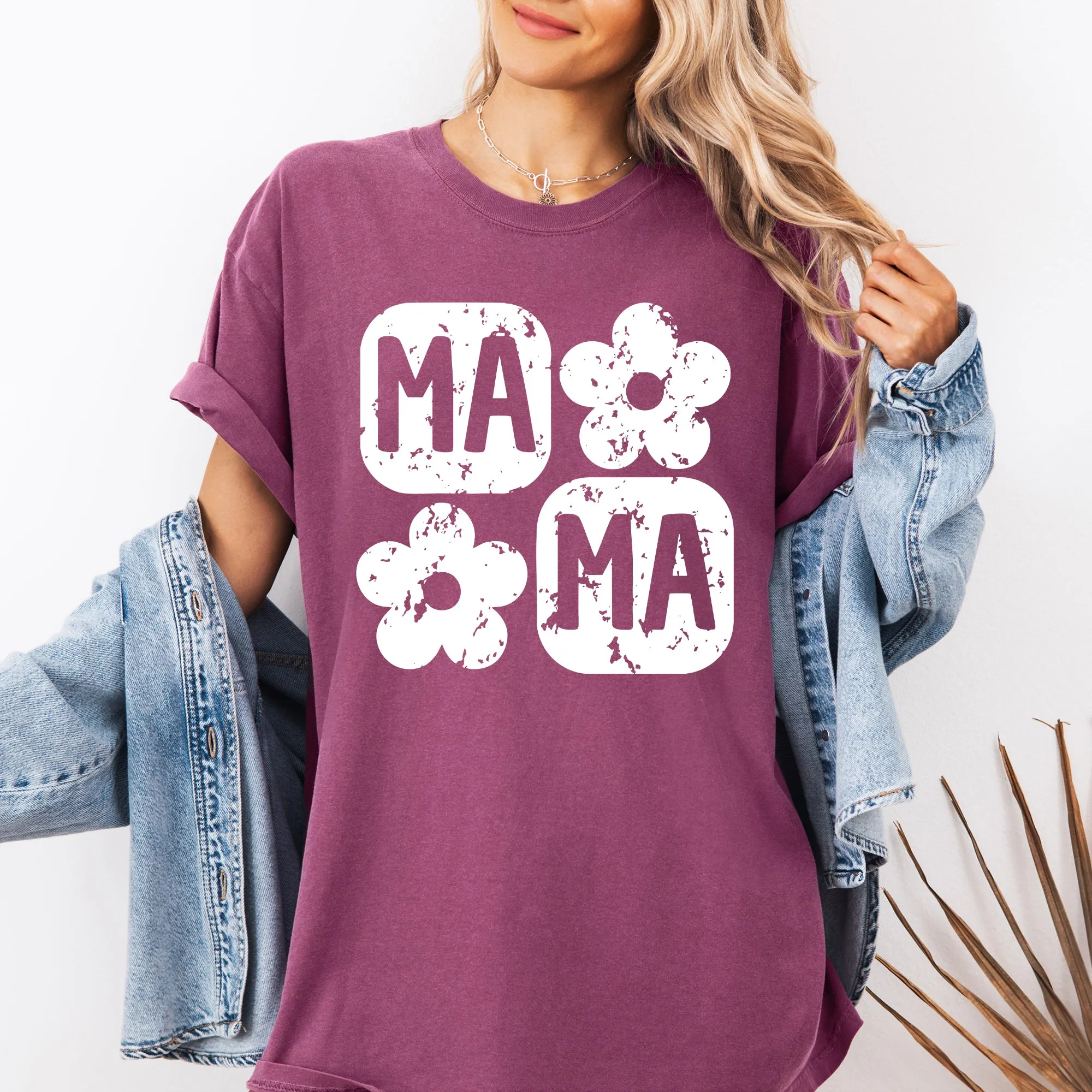 Retro Floral Mama, Vintage, Mother's Day Tshirt Comfort Colors T-Shirt sold by Refinery Number One product image thumbnail 5