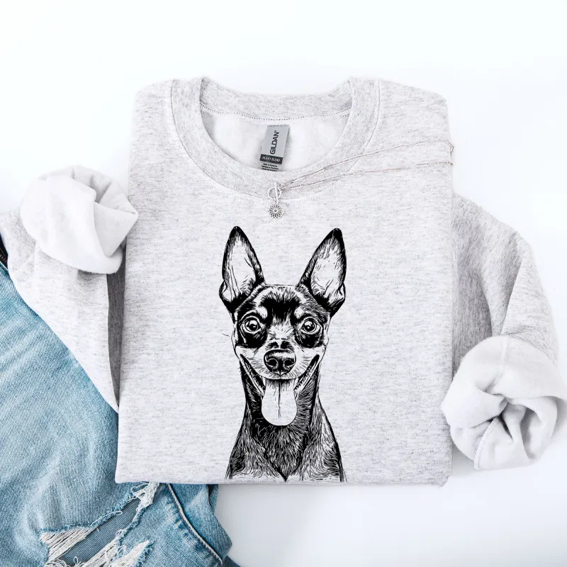 Miniature Pinscher, Min Pin, Pet, Dog Breed Sweatshirt sold by Refinery Number One