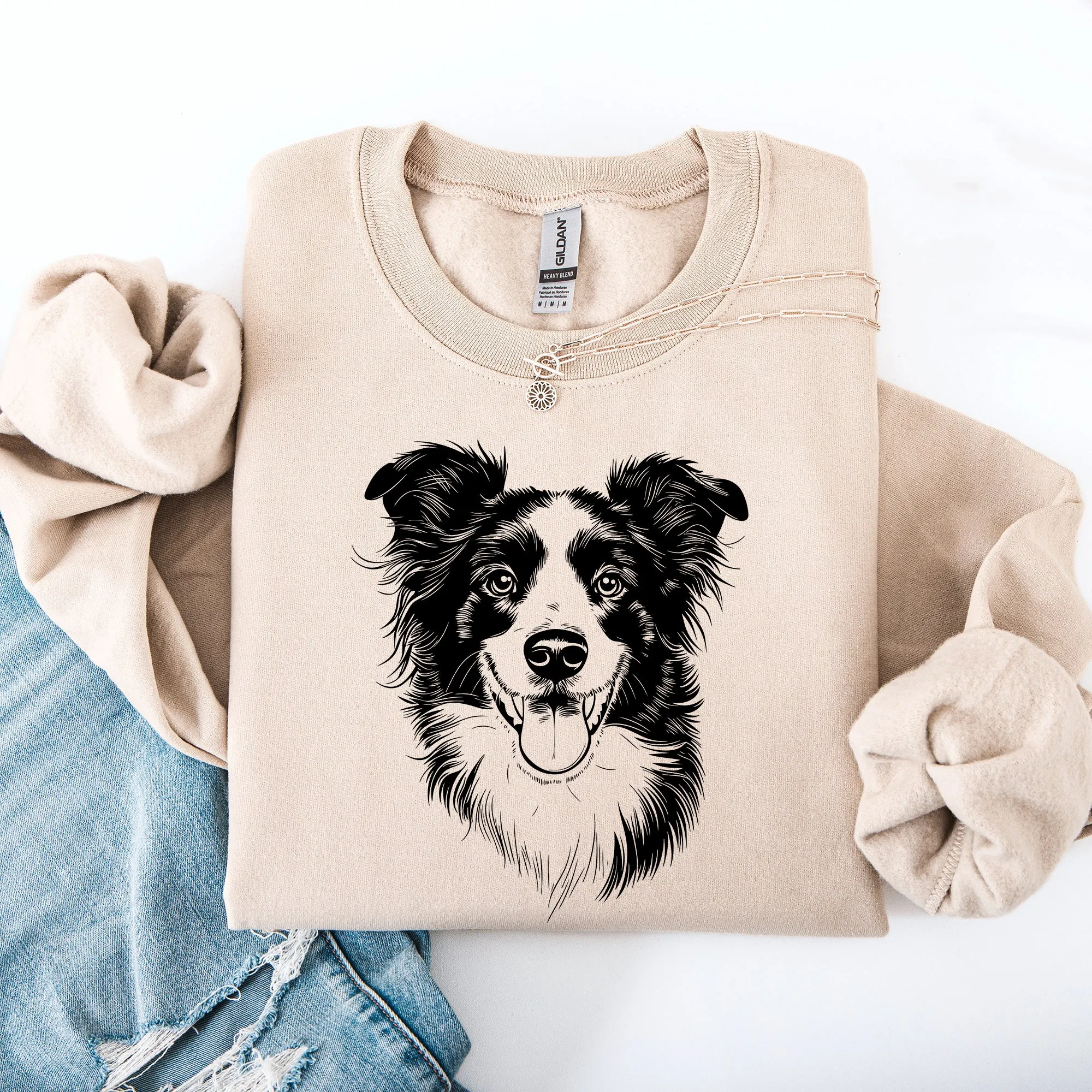 Border Collie, Pet, Dog Breed Sweatshirt sold by Refinery Number One product image thumbnail 3