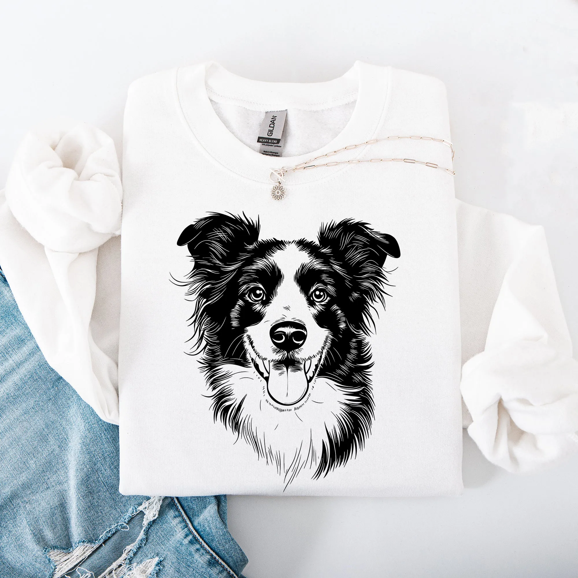 Border Collie, Pet, Dog Breed Sweatshirt sold by Refinery Number One product image thumbnail 2