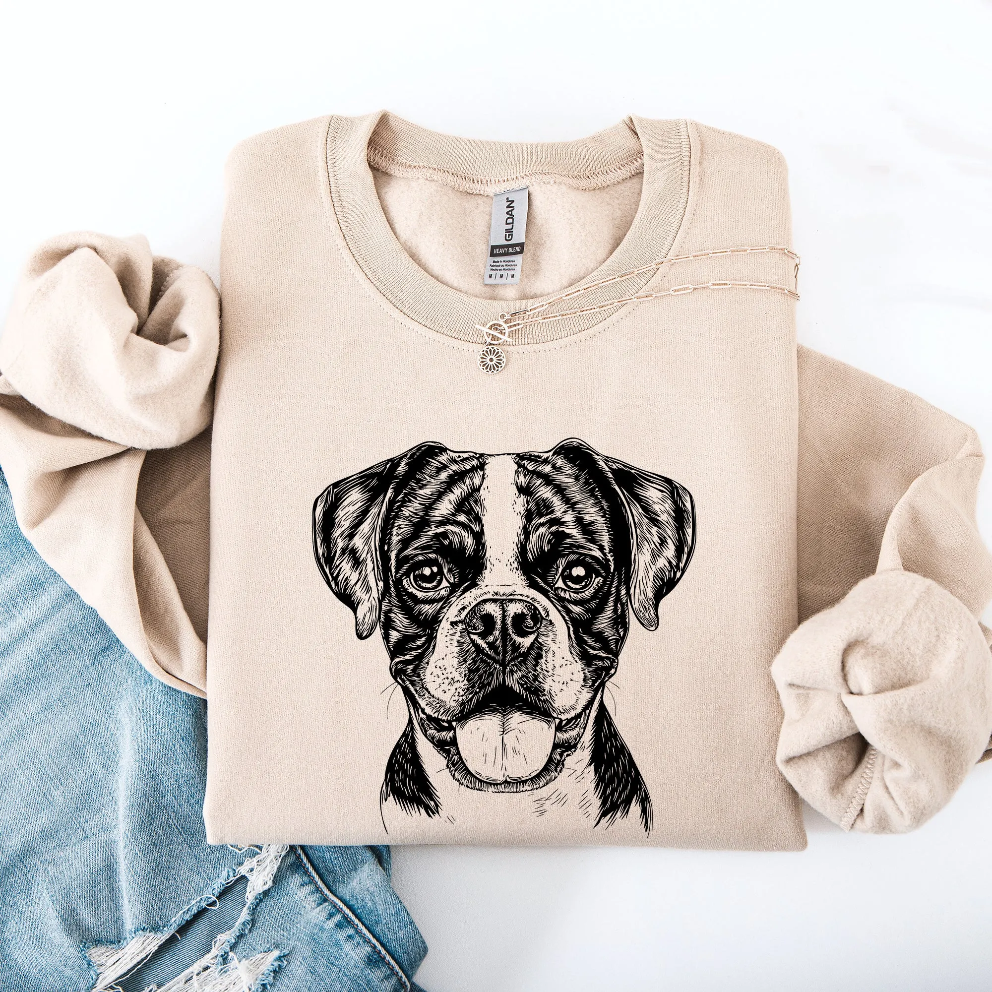 Boxer, Pet, Dog Breed Sweatshirt sold by Refinery Number One product image thumbnail 2