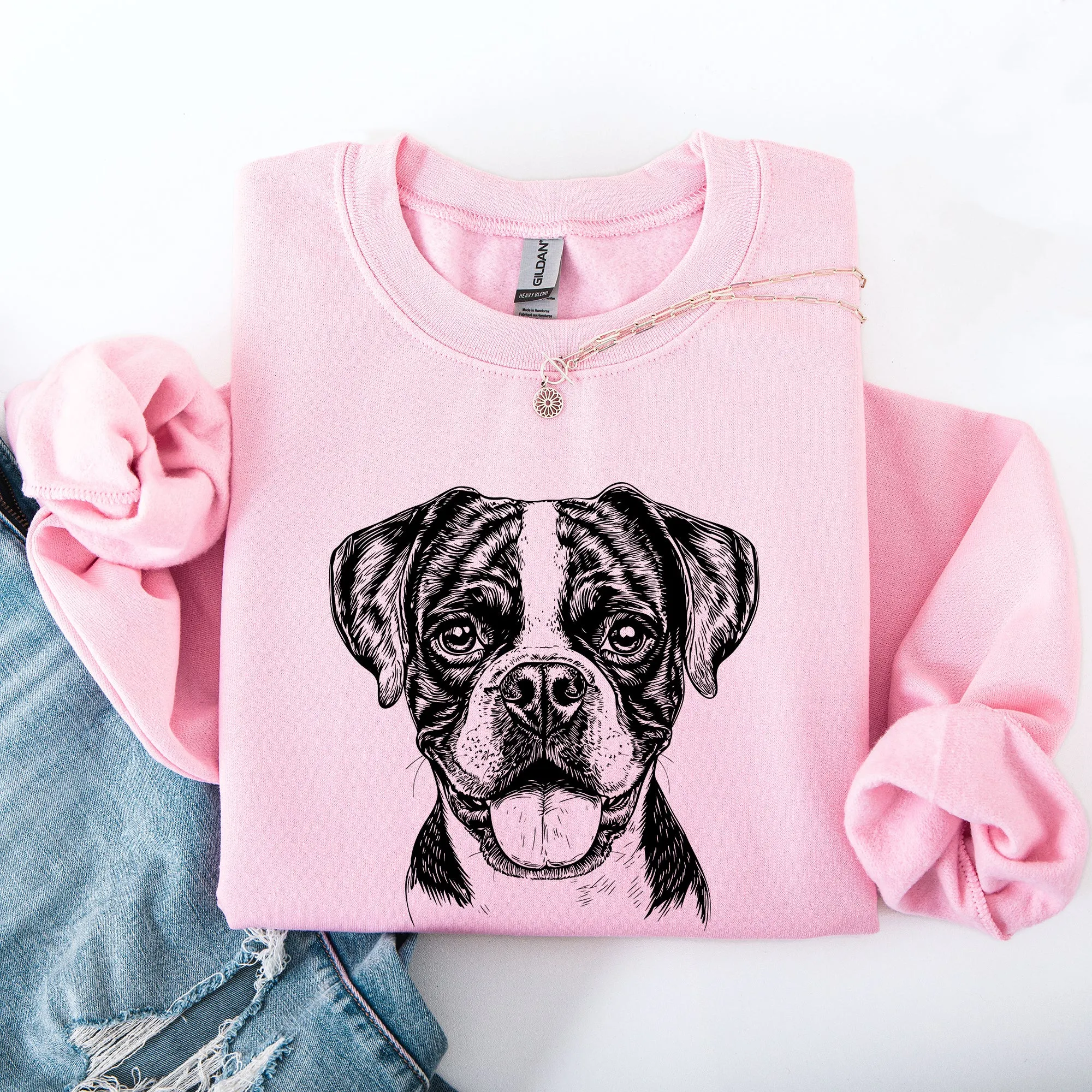 Boxer, Pet, Dog Breed Sweatshirt sold by Refinery Number One product image thumbnail 3