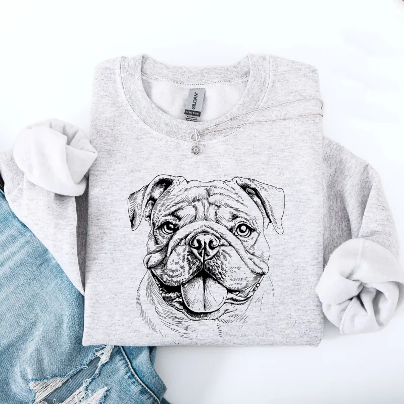 English Bulldog, Pet, Dog Breed Sweatshirt sold by Refinery Number One