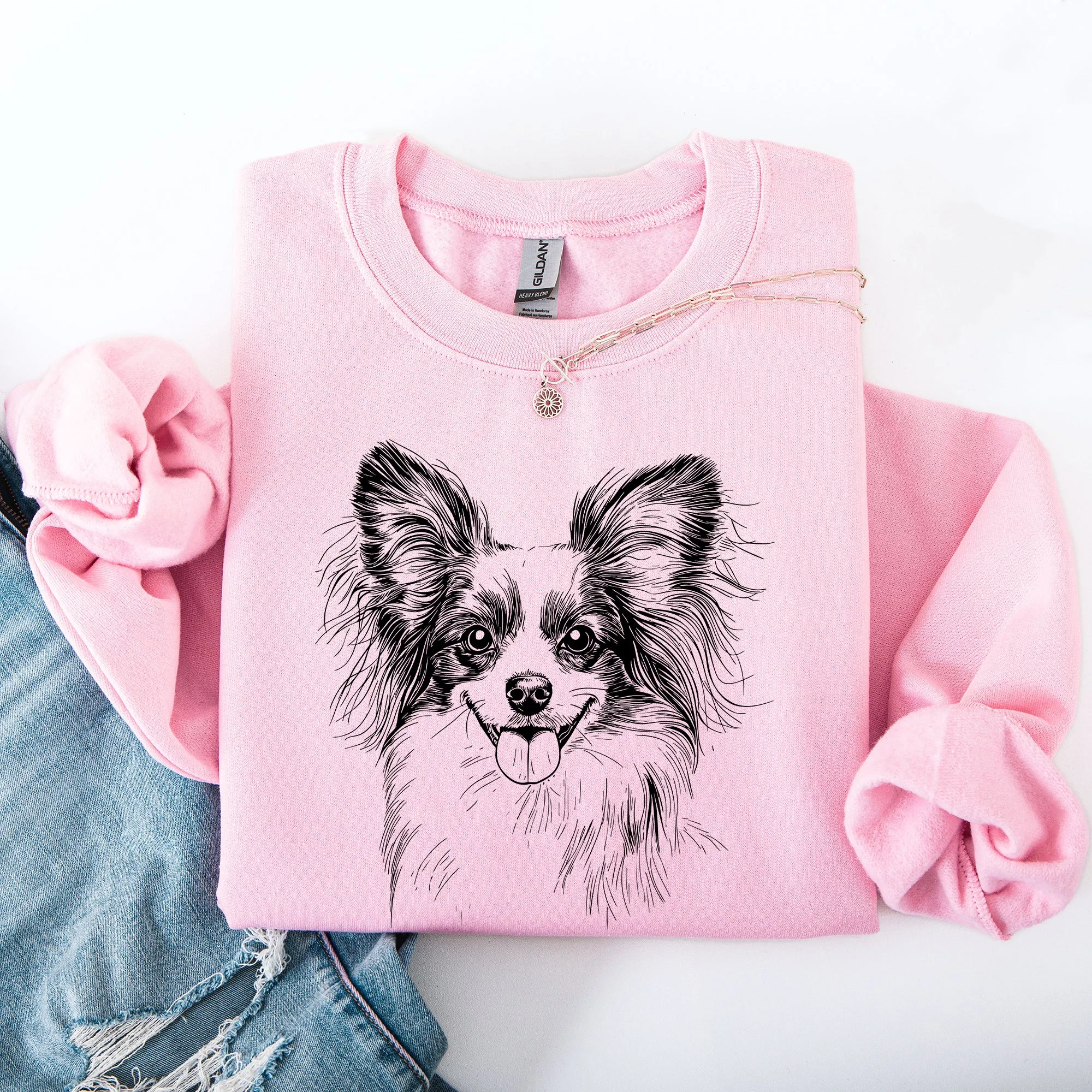 Papillon, Pet, Dog Breed Sweatshirt sold by Refinery Number One product image thumbnail 3