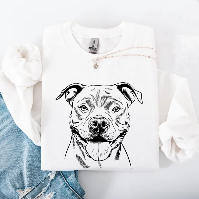 Pitbull, Pet, Dog Breed Sweatshirt sold by Refinery Number One