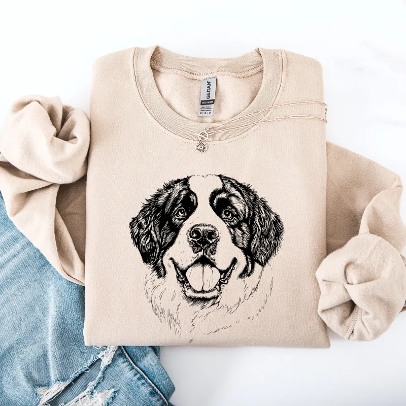 Saint Bernard, Pet, Dog Breed Sweatshirt sold by Refinery Number One