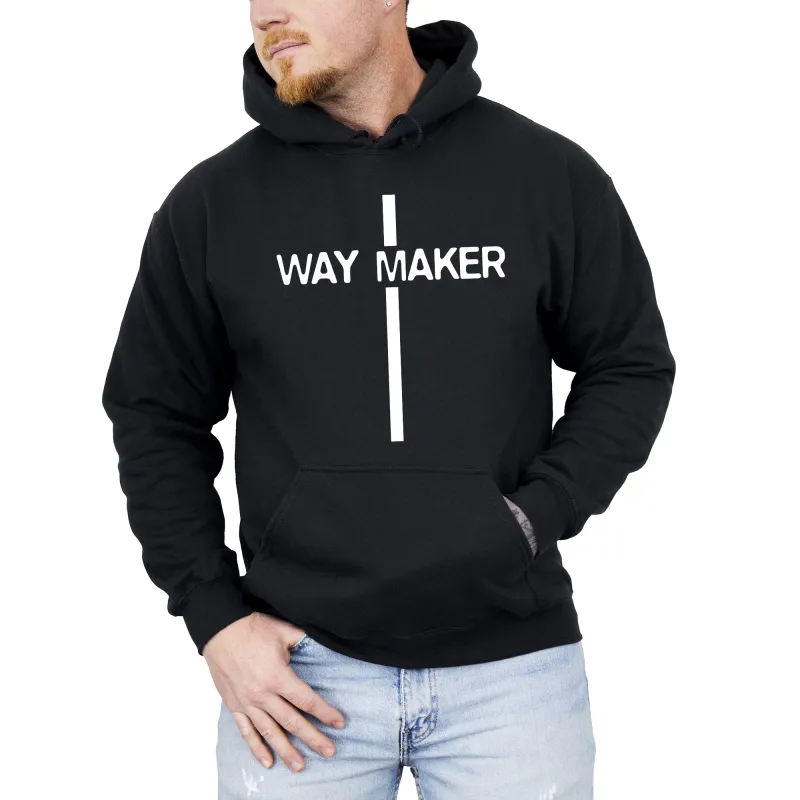 Way Maker, Faith, Cross, Christian, Jesus, Gospel, Religious Hoodie, Hooded Sweatshirt sold by Refinery Number One
