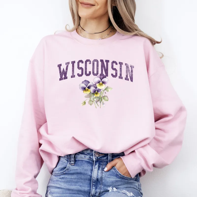 Wisconsin State Flower Sweatshirt sold by Refinery Number One