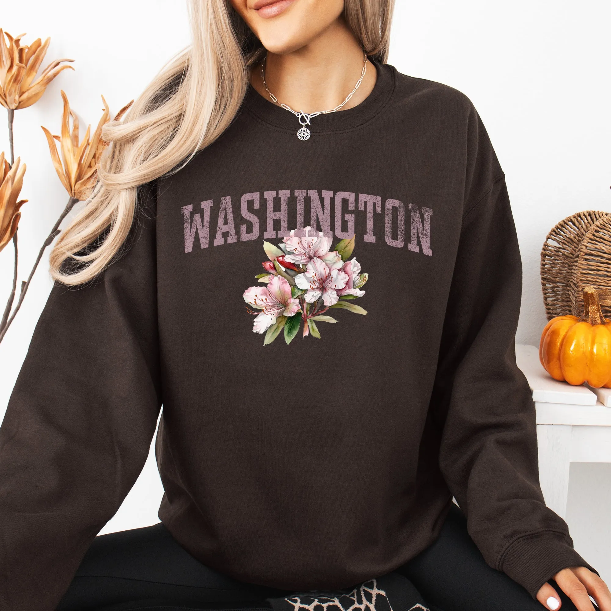 Washington State Flower Sweatshirt sold by Refinery Number One product image thumbnail 4