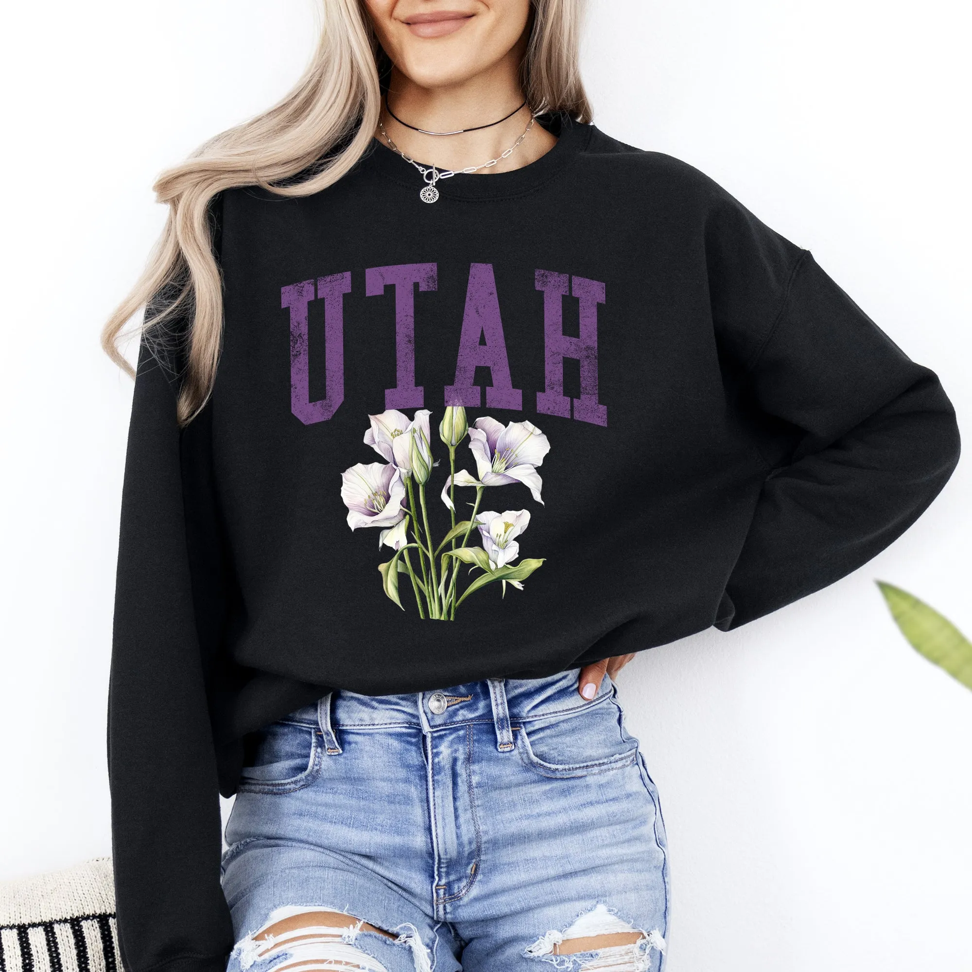Utah State Flower Sweatshirt sold by Refinery Number One product image thumbnail 3