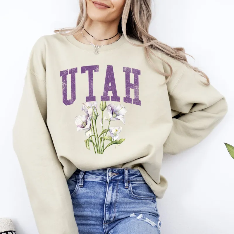 Utah State Flower Sweatshirt sold by Refinery Number One