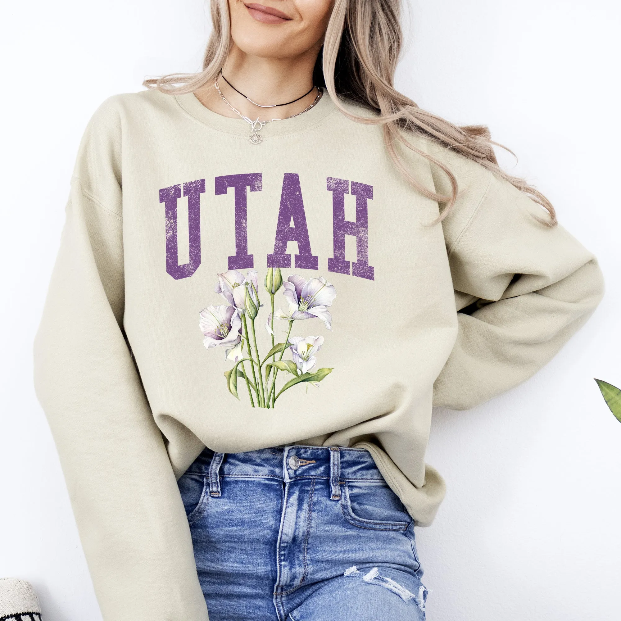 Utah State Flower Sweatshirt sold by Refinery Number One