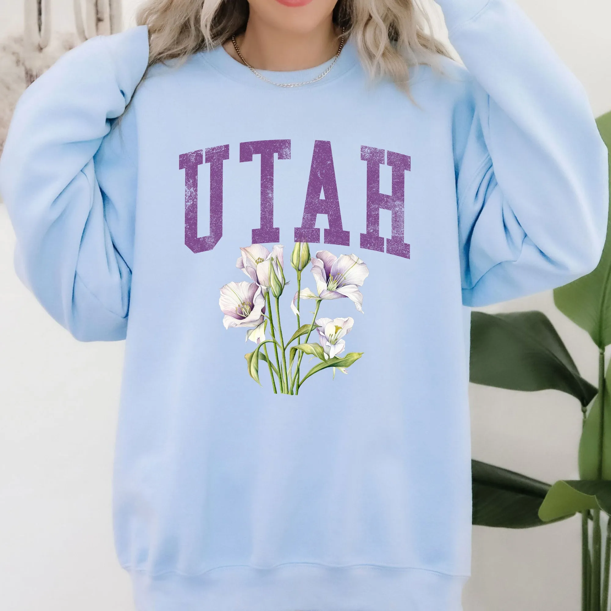 Utah State Flower Sweatshirt sold by Refinery Number One product image thumbnail 5