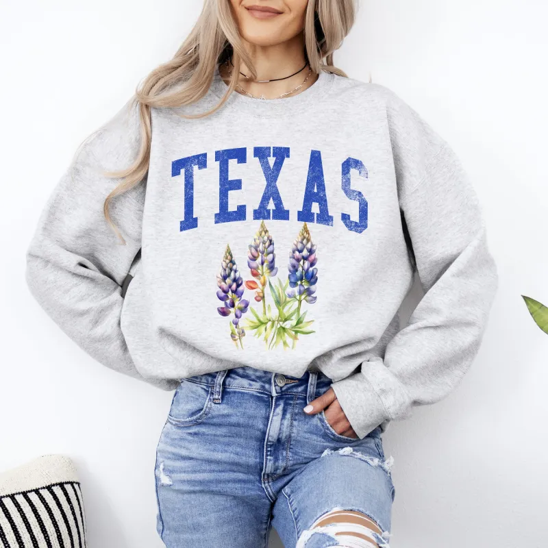 Texas State Flower Sweatshirt sold by Refinery Number One