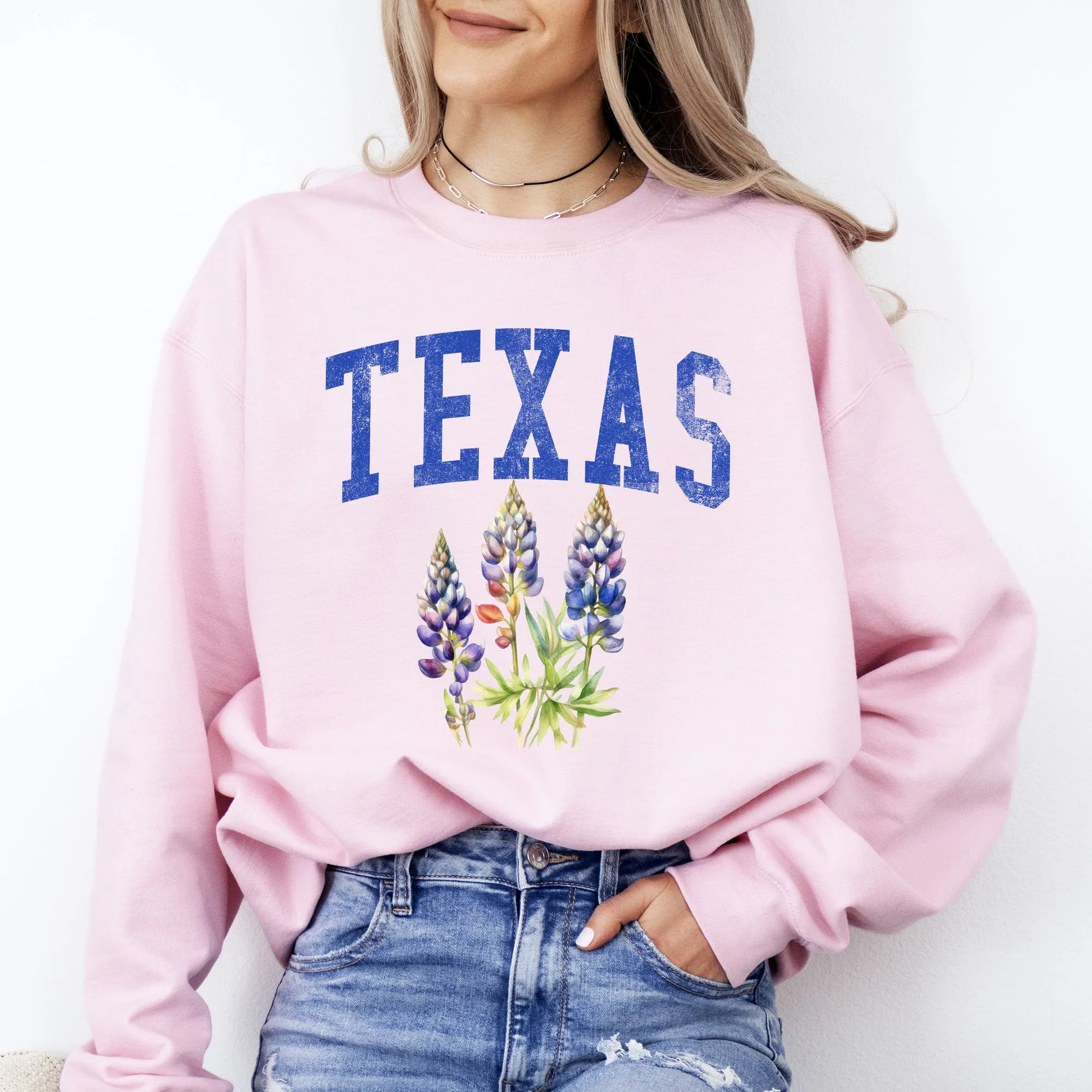 Texas State Flower Sweatshirt sold by Refinery Number One product image thumbnail 4