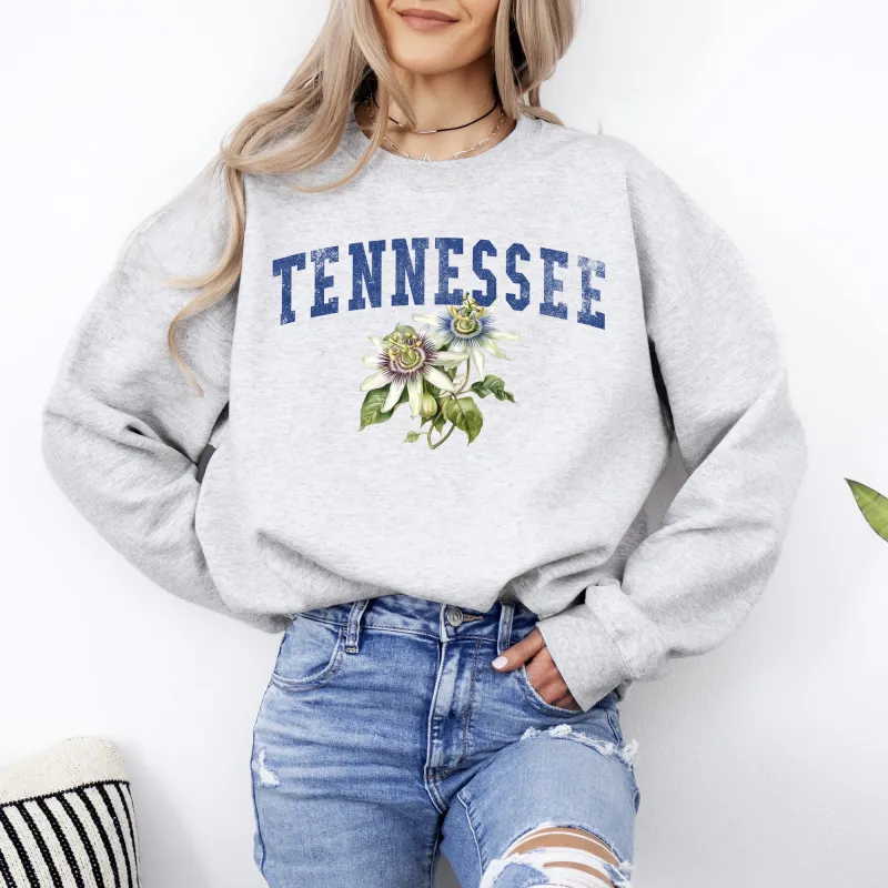 Tennessee State Flower Sweatshirt sold by Refinery Number One