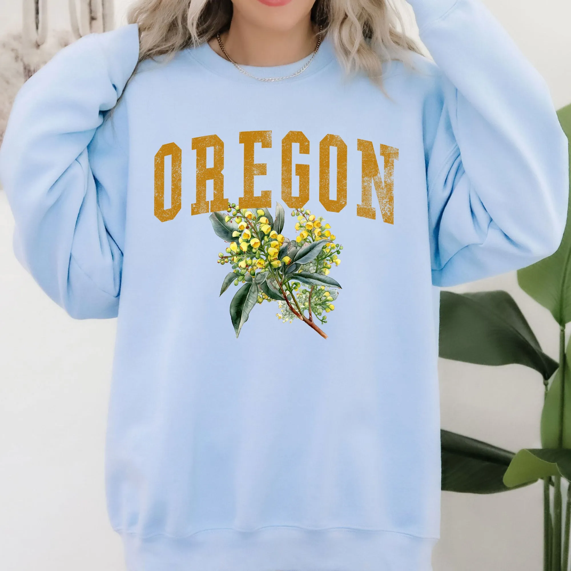 Oregon State Flower Sweatshirt sold by Refinery Number One product image thumbnail 5